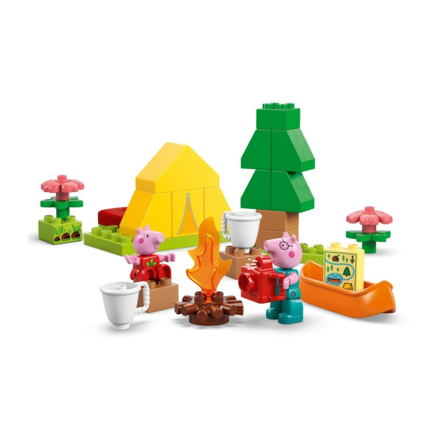 Lego duplo - 10452- peppa pig gita in campeggio con camper e minifigure - PEPPA PIG, Lego