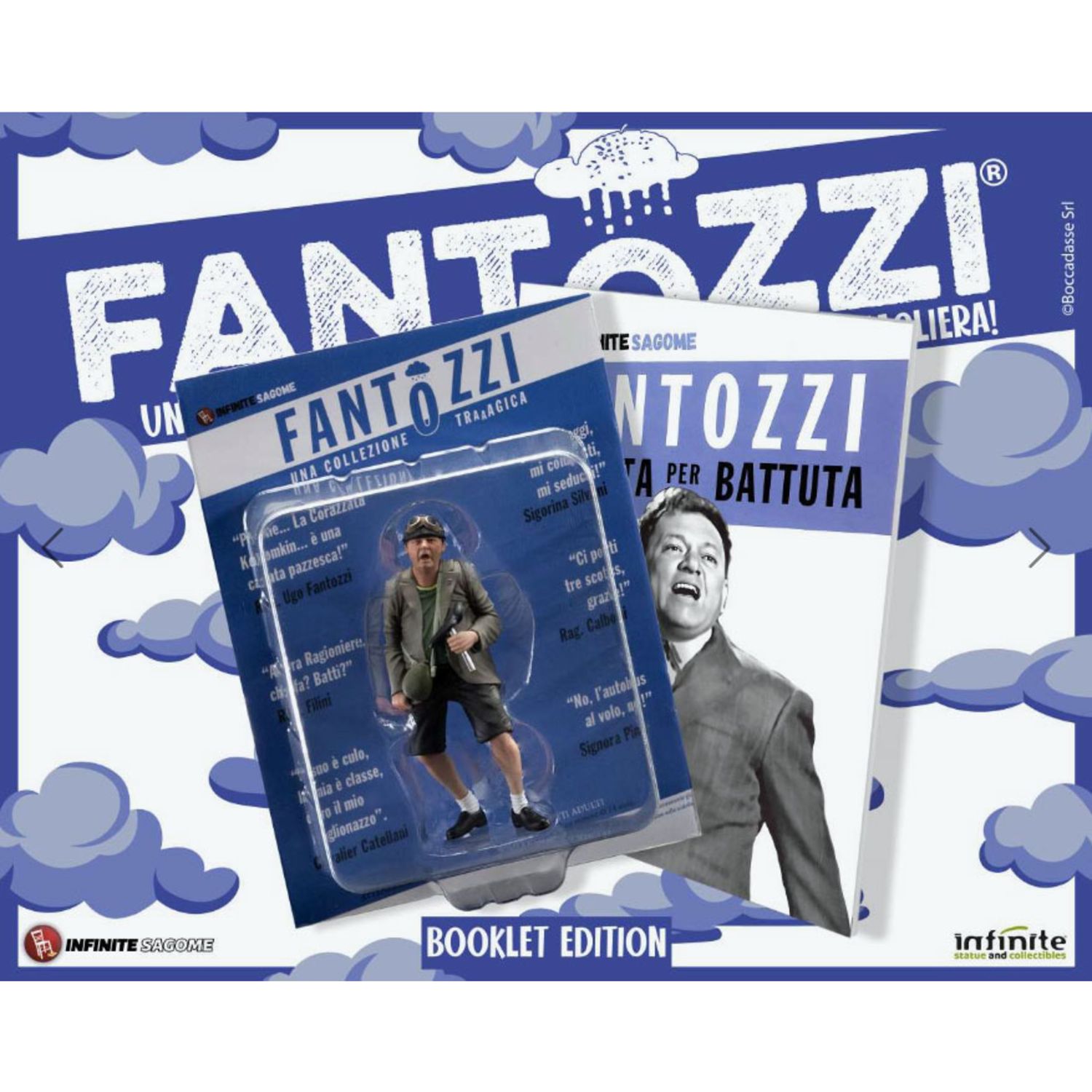Fantozzi mini figure batti lei? serie 1 + libretto - infinite statue 10 cm - DB LINE