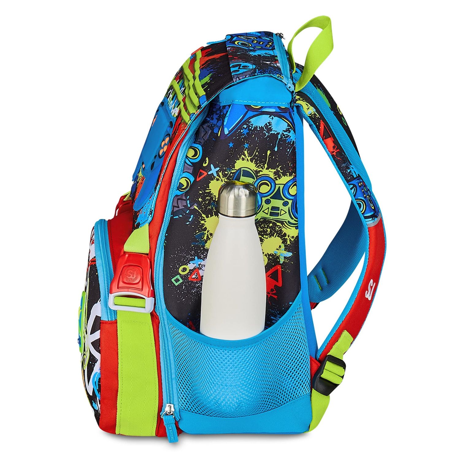 Zaino estensibile scuola big sj gang game-led boy - SEVEN