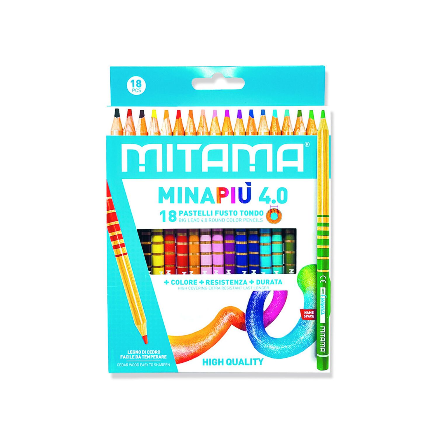 Mitama - pastelli tondi ø7.5 mm mina 4.0 mm - conf. 18 pz - MITAMA