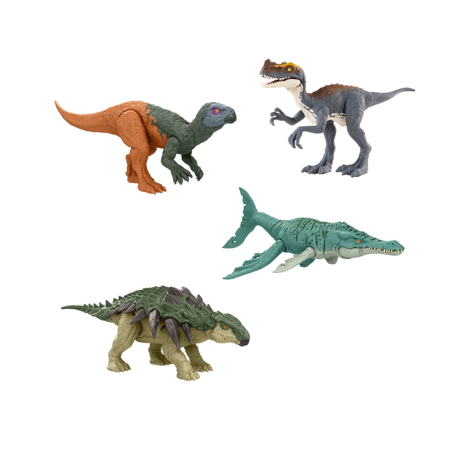 Mattel jurassic world la rinascita - iani frenzy, dinosauro snodato con design ispirato al film e articolazioni mobili - Jurassic World