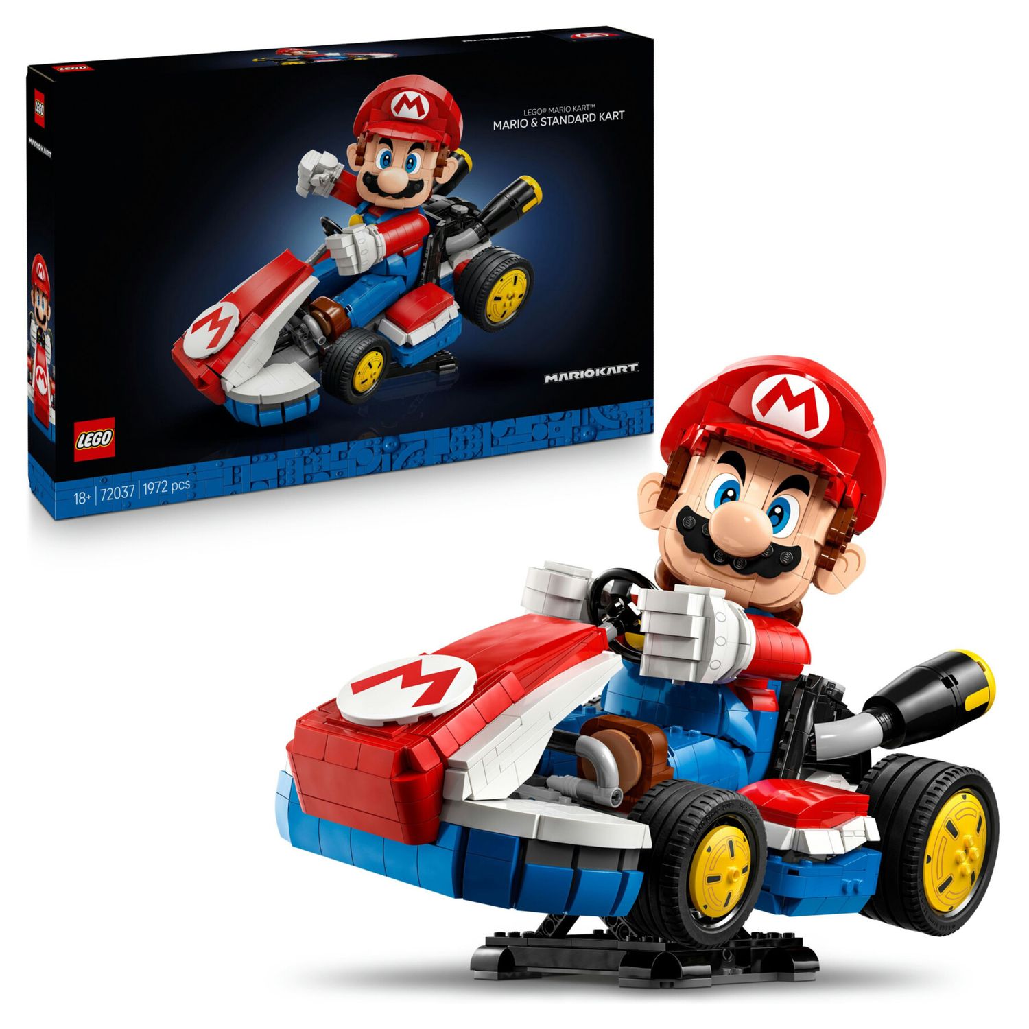 Lego - 72037 - mario kart con mario e kart, modellino da esposizione - LEGO® Super Mario™, Lego