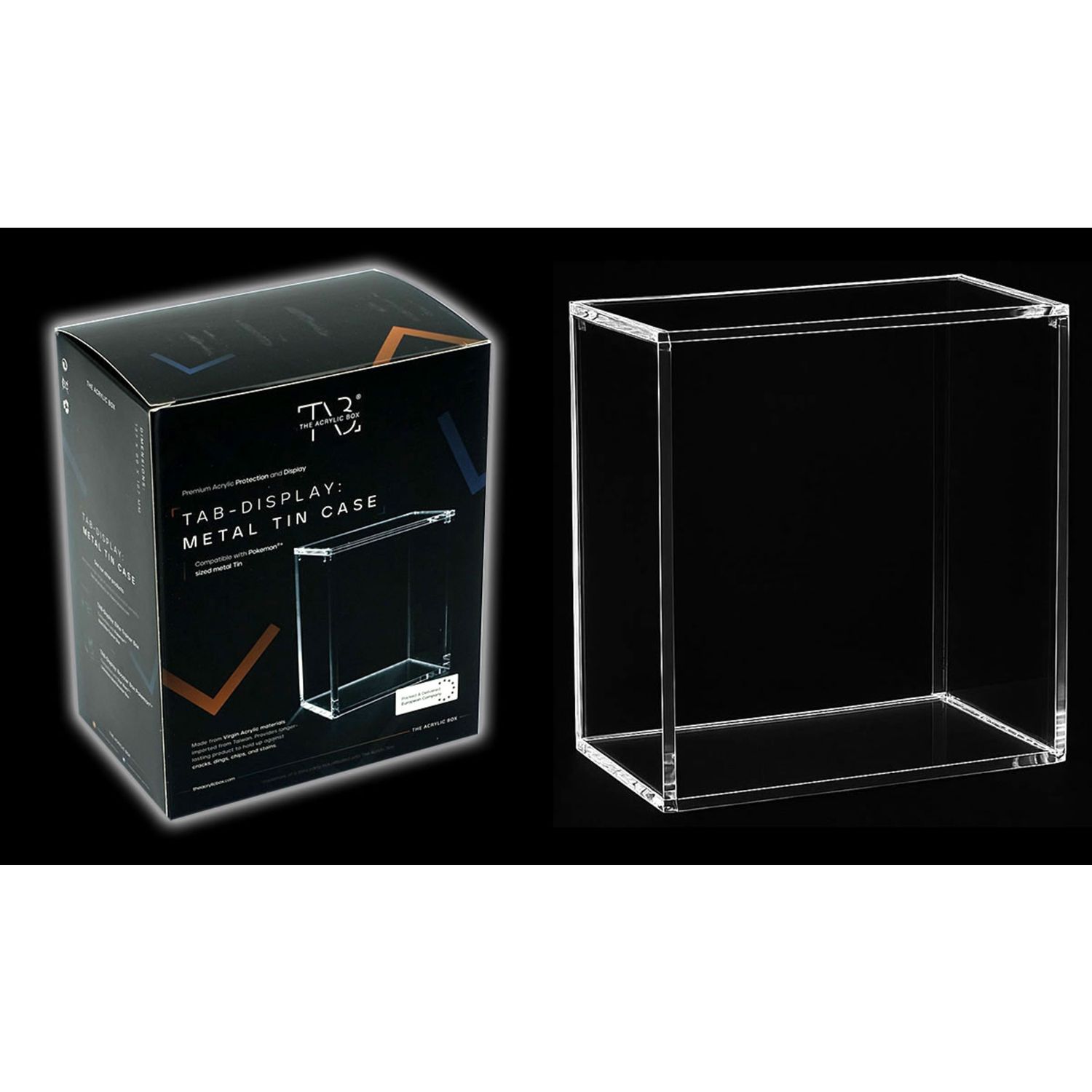 Custodia acrilica per pokémon tin – protezione e display per collezionisti - POKEMON