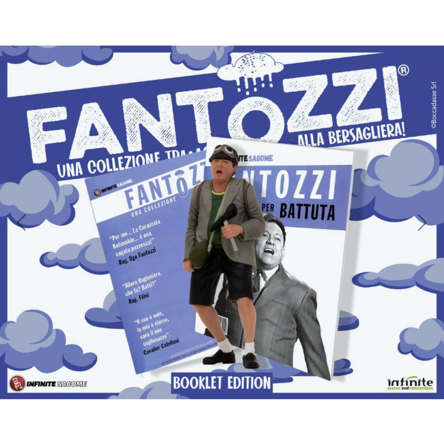 Fantozzi mini figure batti lei? serie 1 + libretto - infinite statue 10 cm - DB LINE