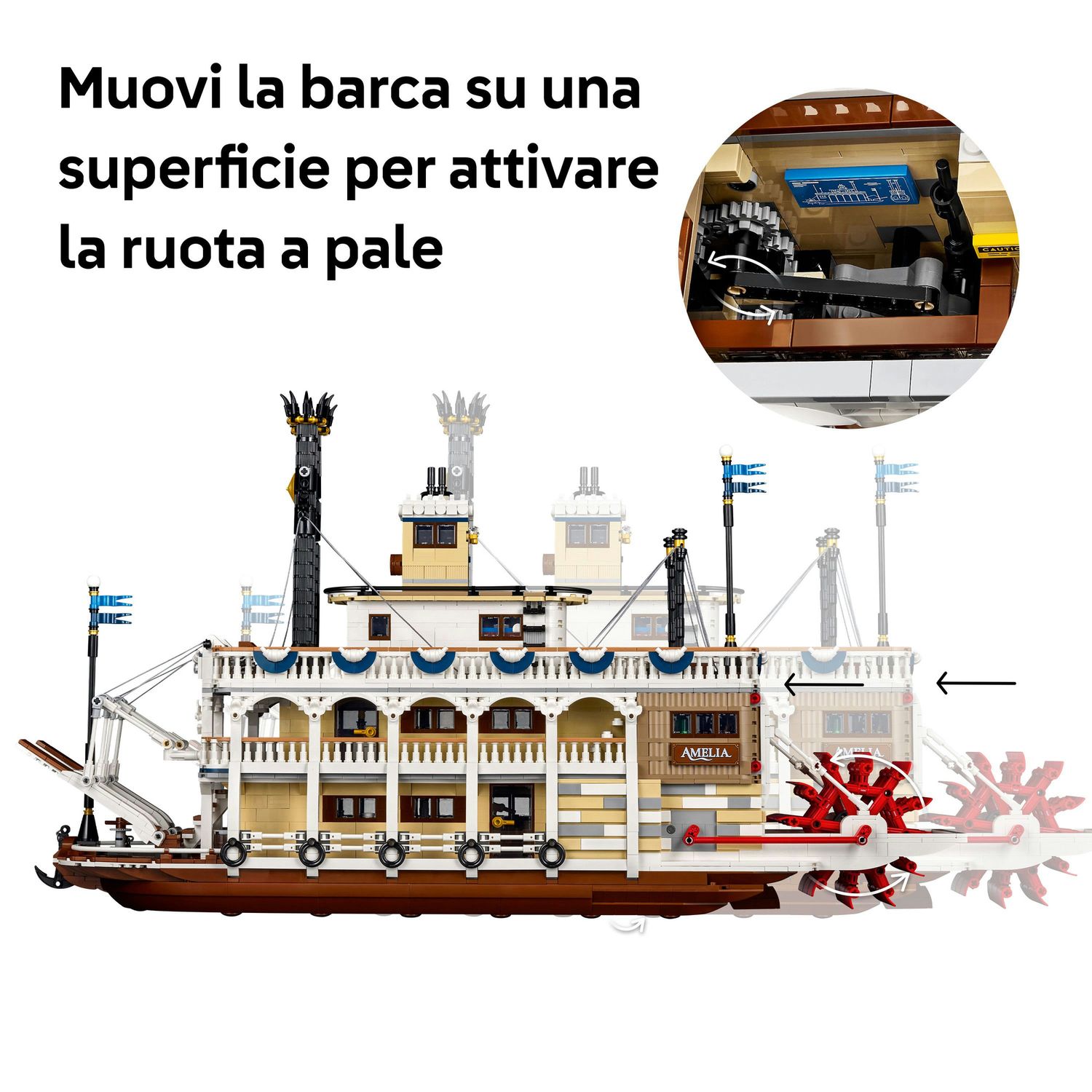 Lego® ideas - 21356  - battello a vapore fluviale - LEGO IDEAS