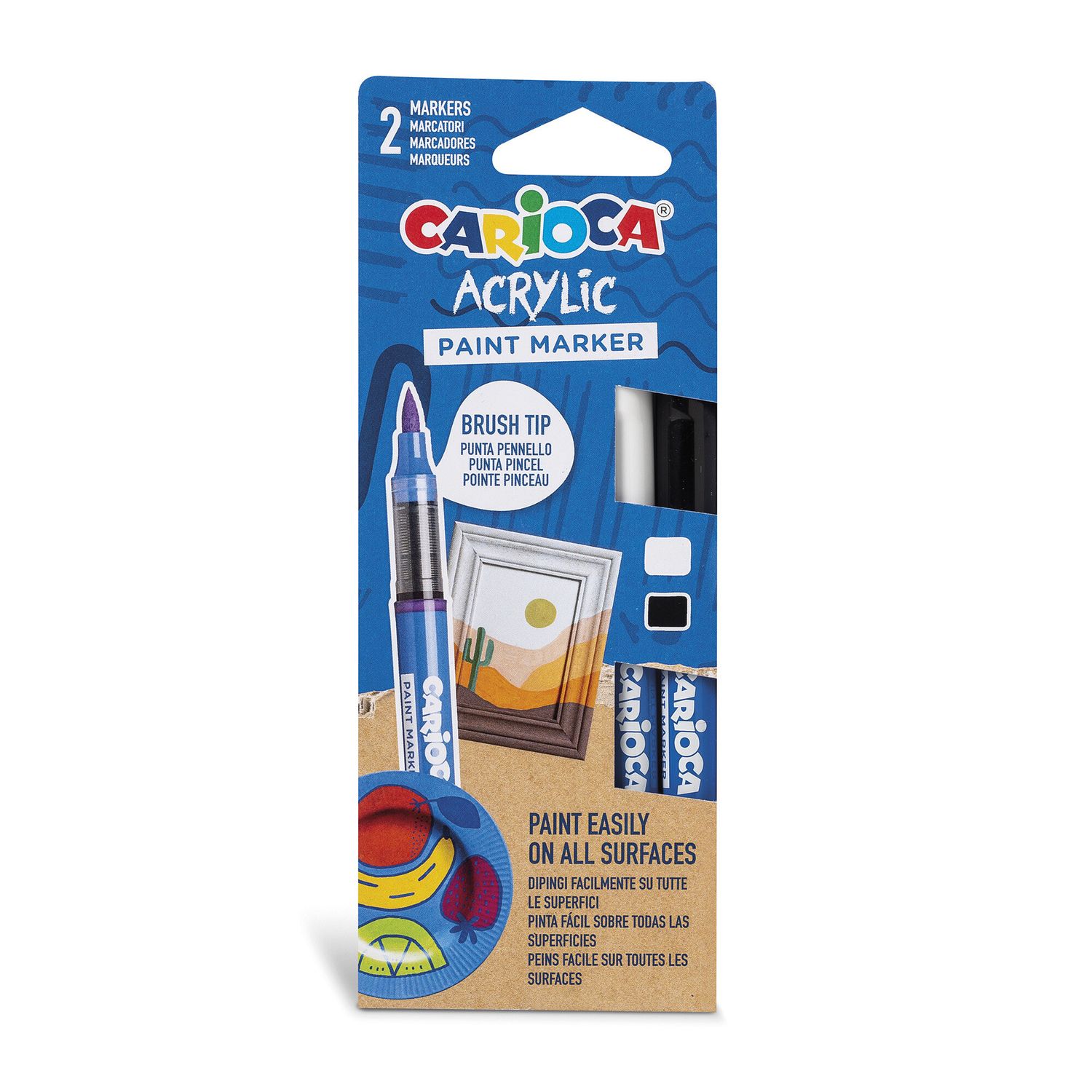 Carioca marcatori acrilici paint marker - scatola da 2 pezzi - CARIOCA