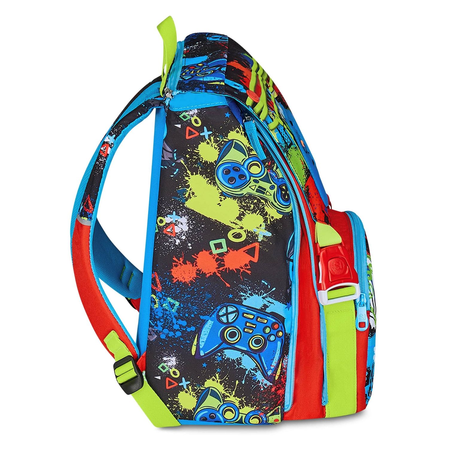 Zaino estensibile scuola big sj gang game-led boy - SEVEN