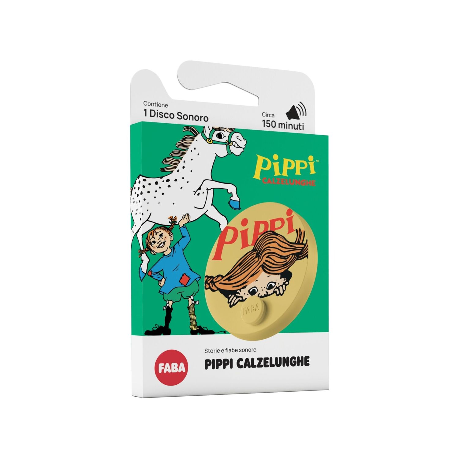 Disco sonoro faba - le avventure di pippi calzelunghe - eta' 5-10 anni - FABA