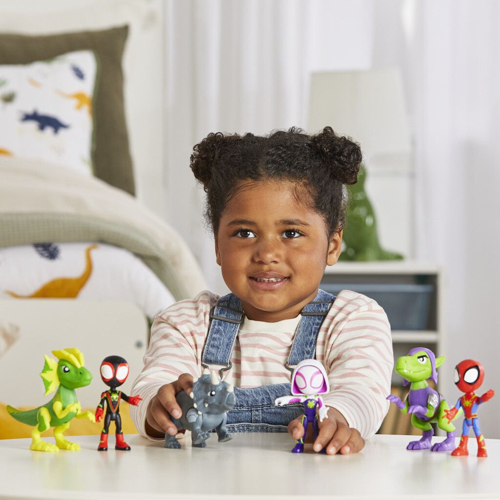 Hasbro spidey e i suoi fantastici amici - spidey con cattivo dino spidey, assortito - 3+ - SPIDEY