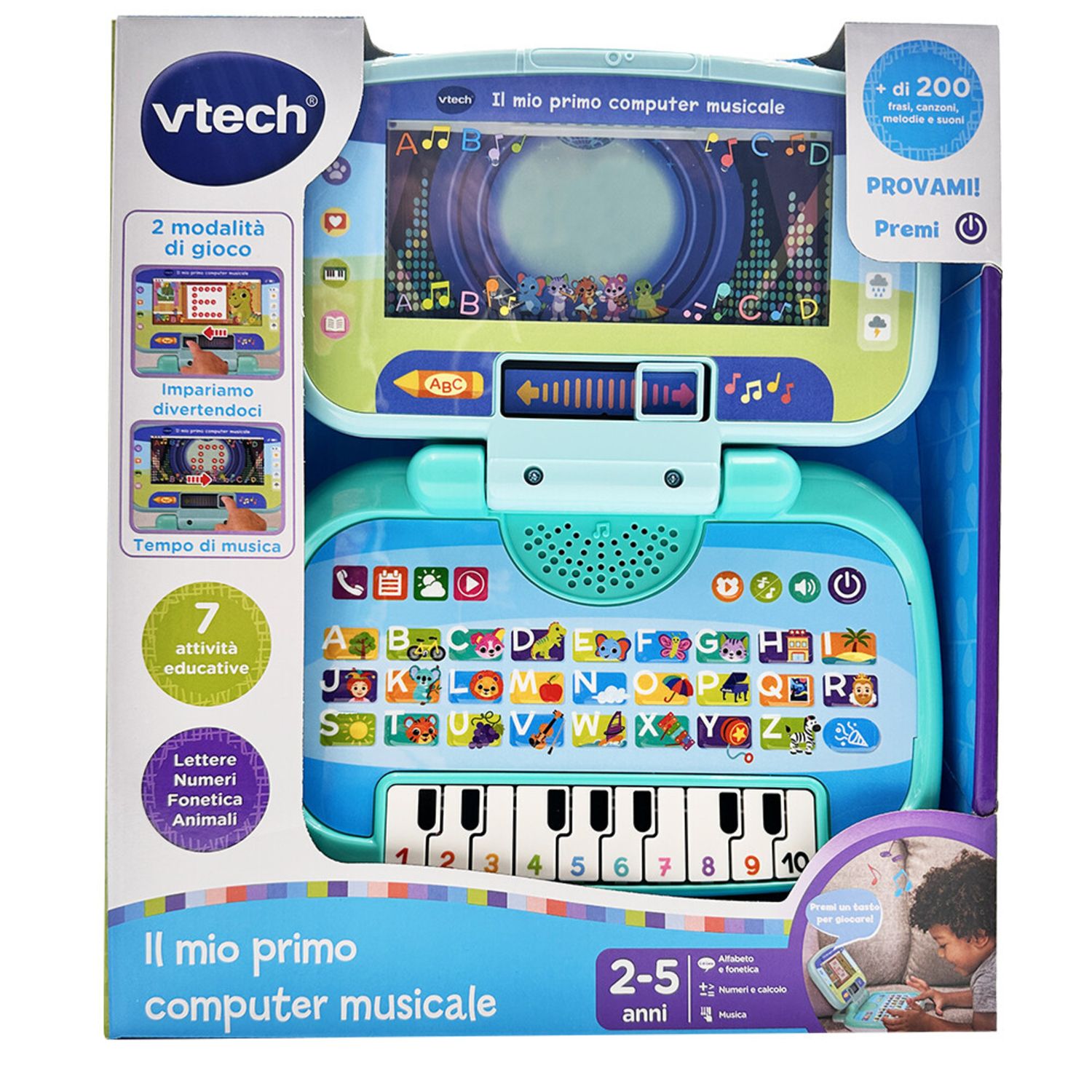 Il mio primo computer musicale – gioco educativo alfabeto e numeri - V-TECH BABY