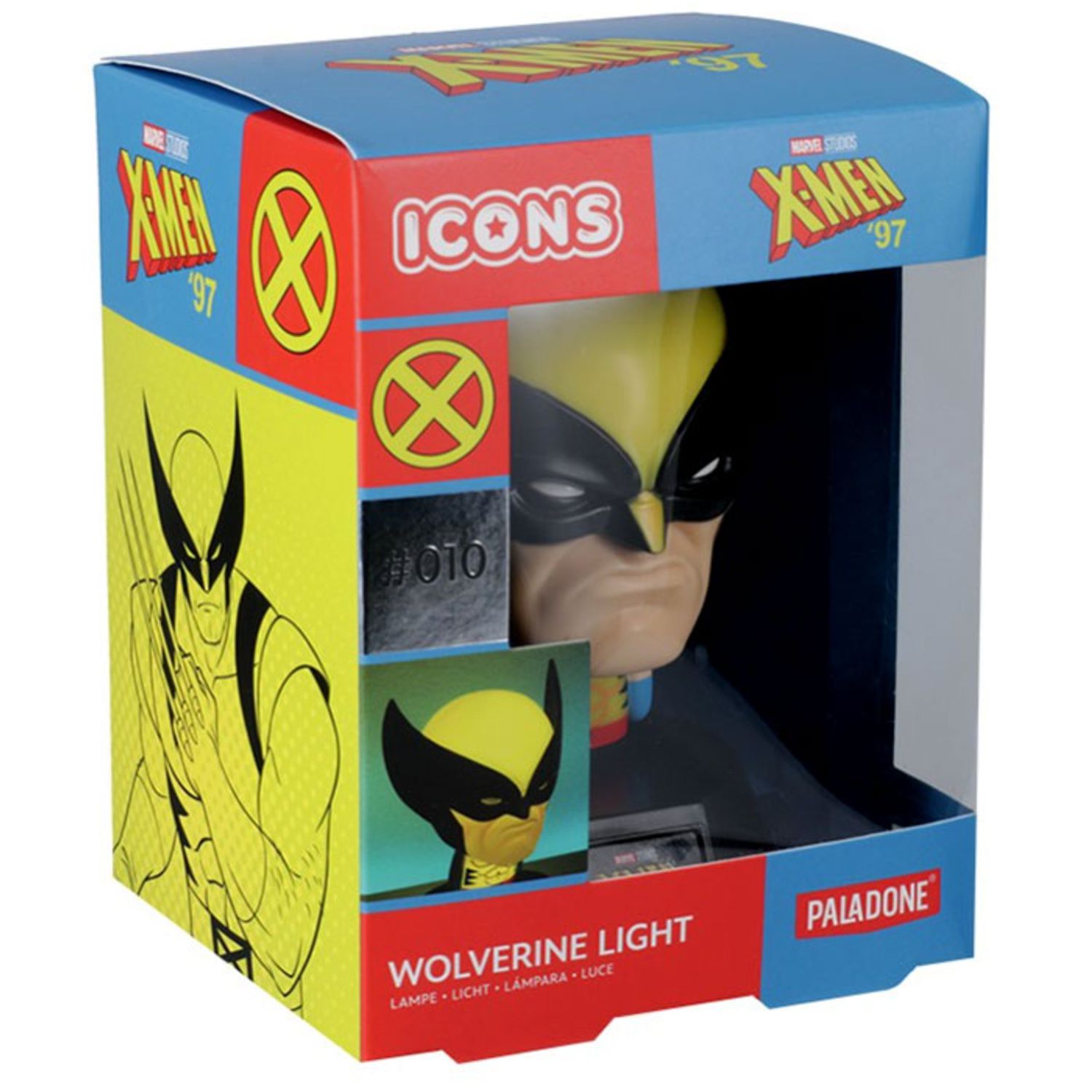 Lampada wolverine marvel icons 10 cm – design iconico con licenza ufficiale, accessorio decorativo per collezionisti - MARVEL