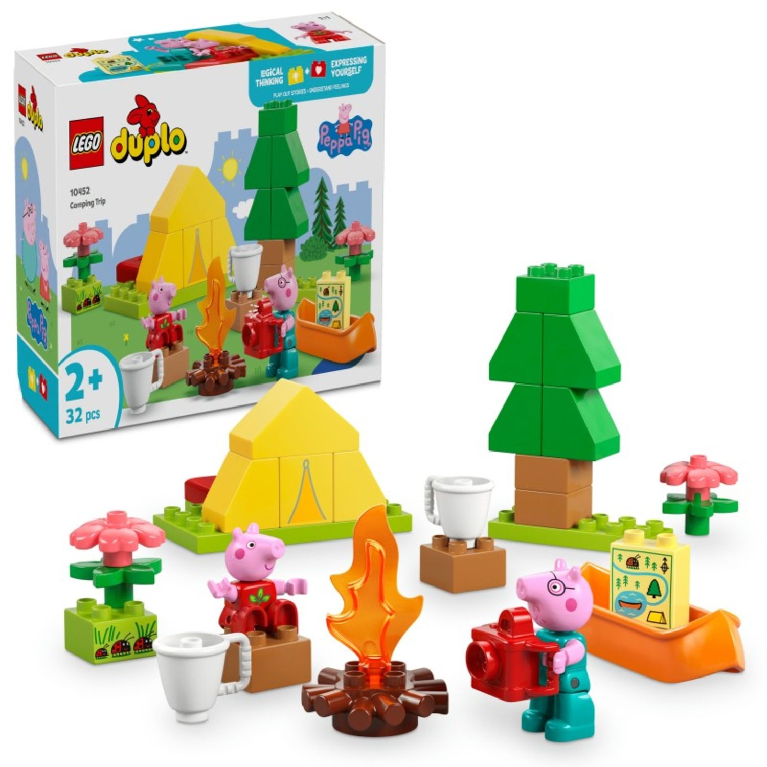 Lego duplo - 10452- peppa pig gita in campeggio con camper e minifigure - PEPPA PIG, Lego