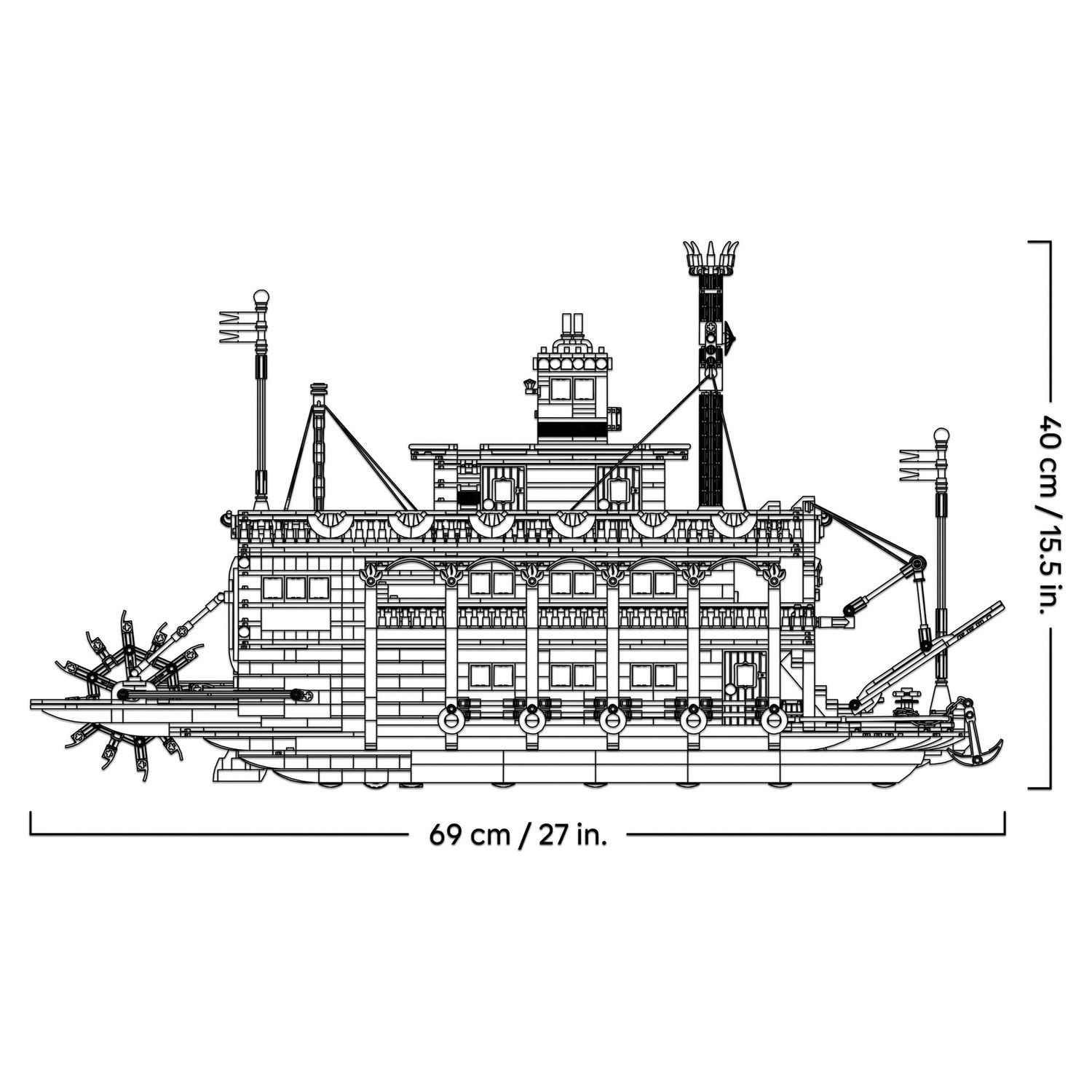 Lego® ideas - 21356  - battello a vapore fluviale - LEGO IDEAS