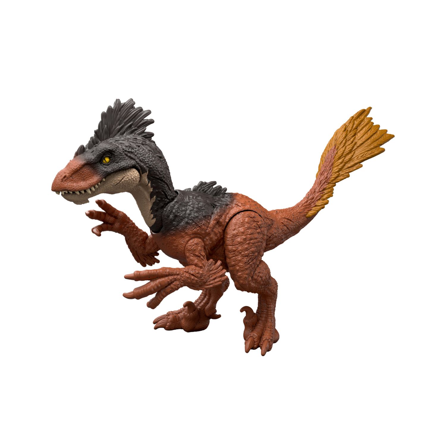 Mattel jurassic world la rinascita - achillobator attacco fatale, dinoasuro snodato con azione a colpo singolo inclusa, design ispirato al film - Jurassic World