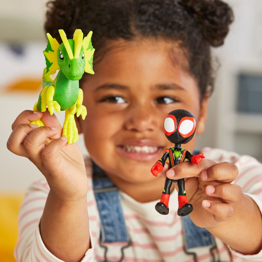 Hasbro spidey e i suoi fantastici amici - spidey con cattivo dino spidey, assortito - 3+ - SPIDEY