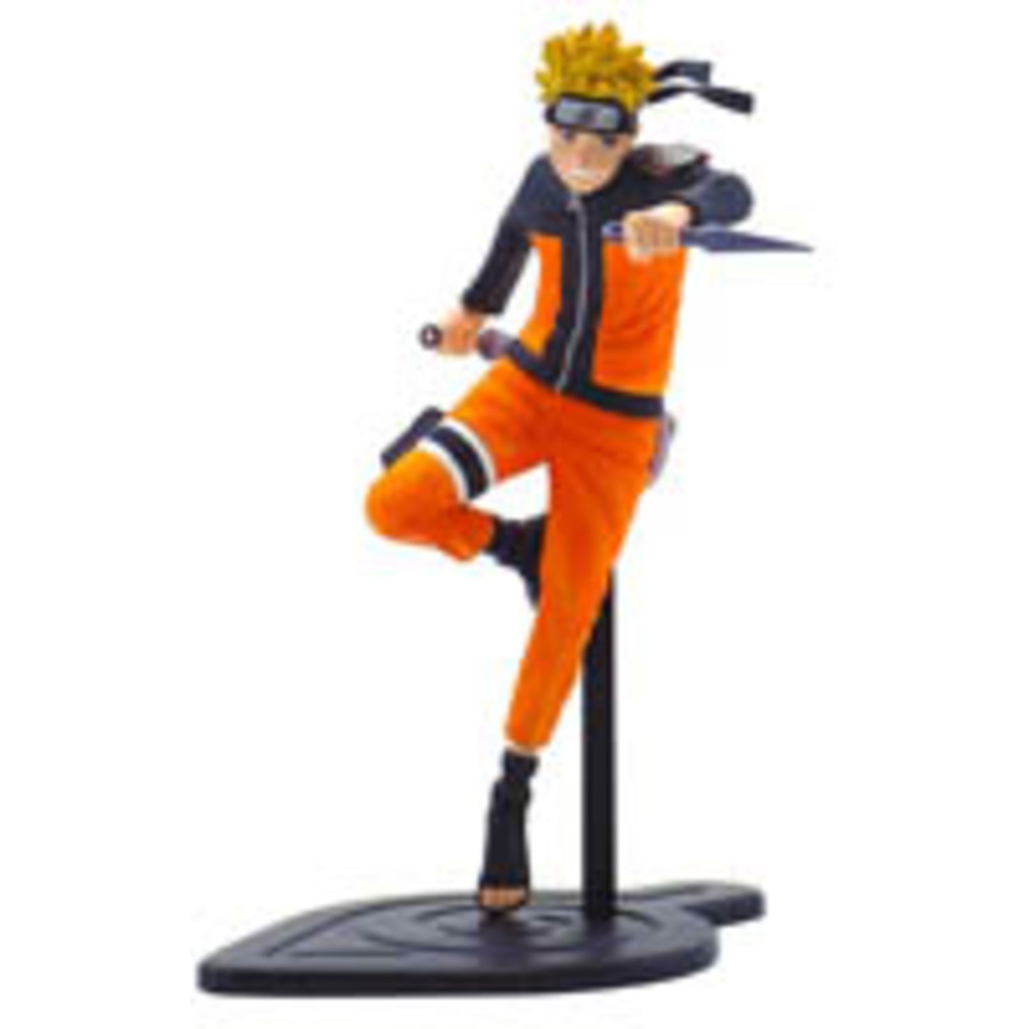 Naruto uzumaki 17cm – statuetta in pvc con base konoha  scala 1:10 - NARUTO