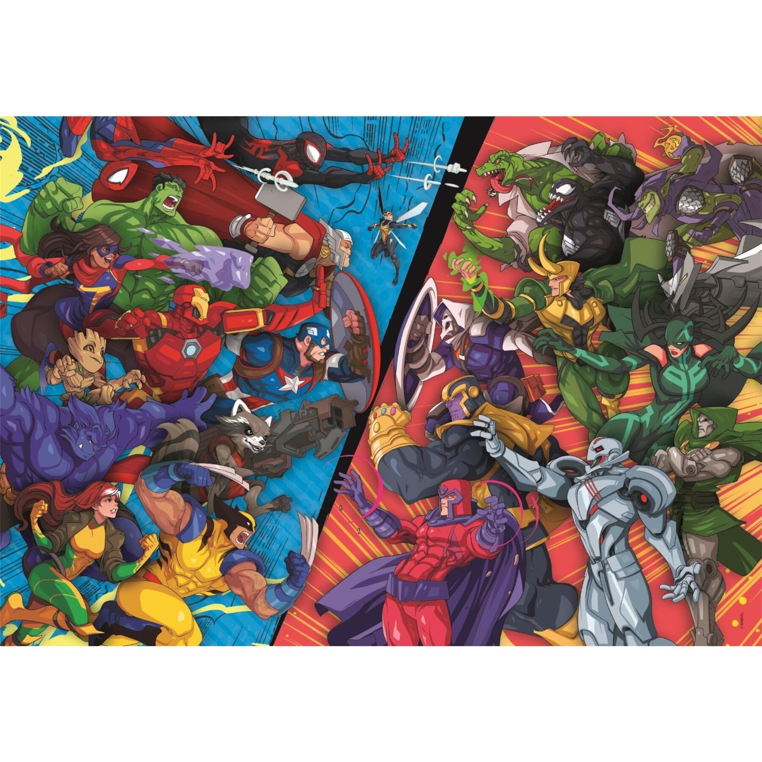 Clementoni - marvel heroes vs villains - 25059 - CLEMENTONI, MARVEL