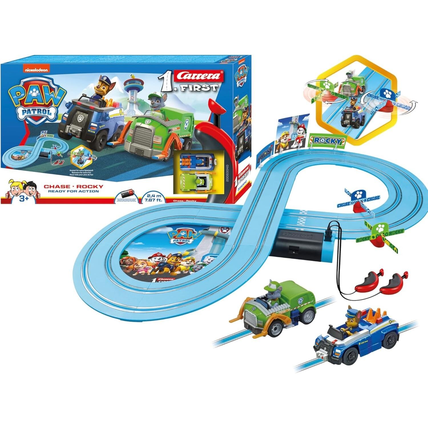 Carrera first paw patrol - on the double - playset pista macchinine - Paw Patrol