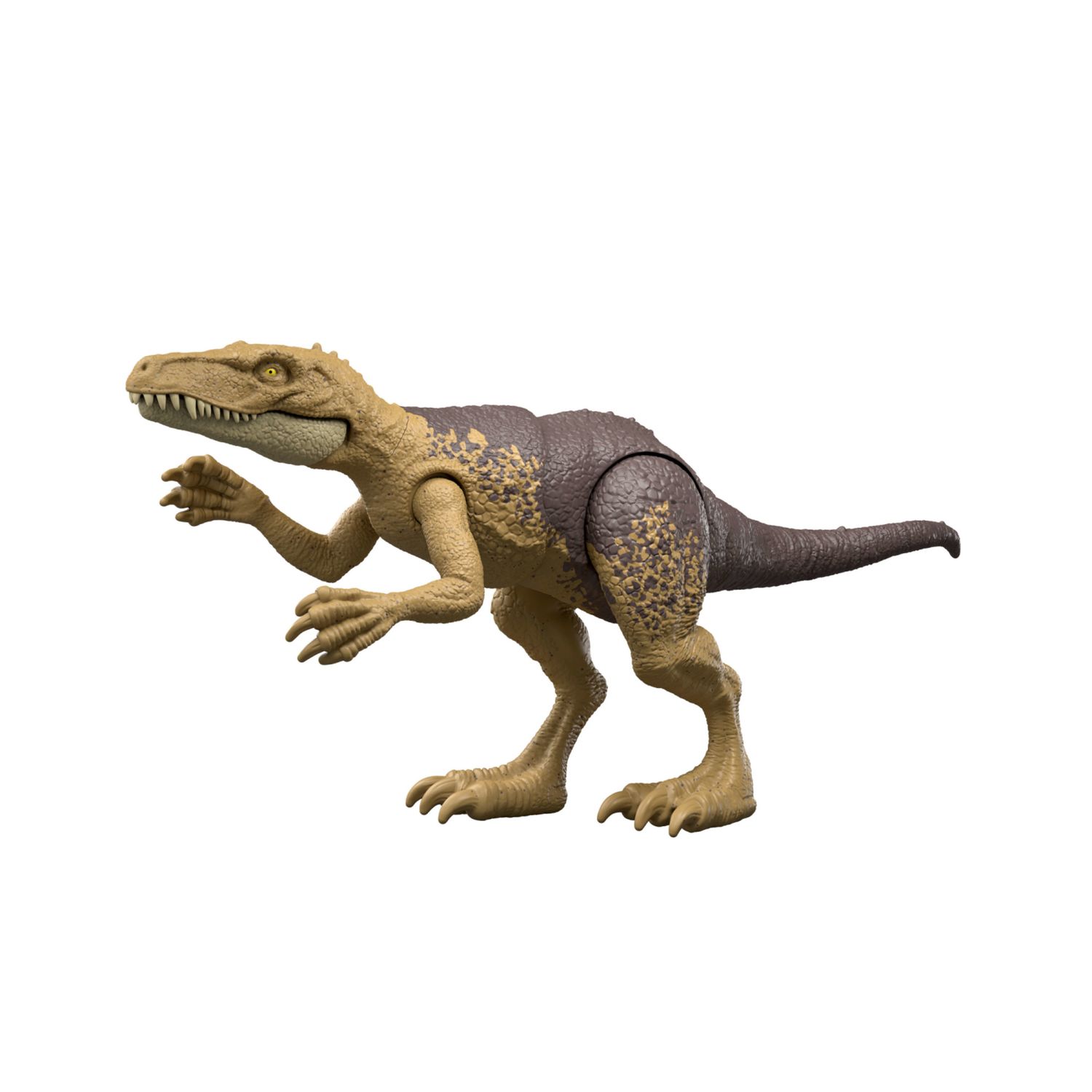 Mattel jurassic world la rinascita - herrerasaurus attacco fatale, dinoasuro snodato con azione a colpo singolo inclusa, design ispirato al film - Jurassic World