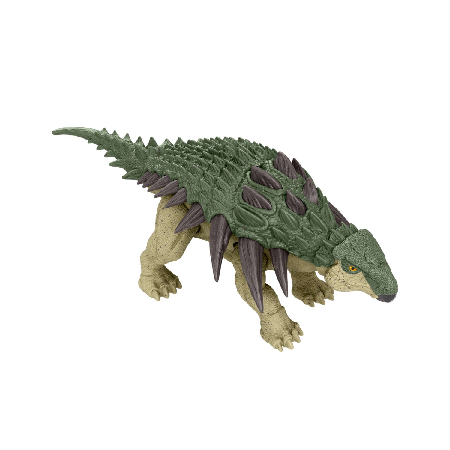 Mattel jurassic world la rinascita - edmontonia frenzy, dinosauro snodato con design ispirato al film e articolazioni mobili - Jurassic World
