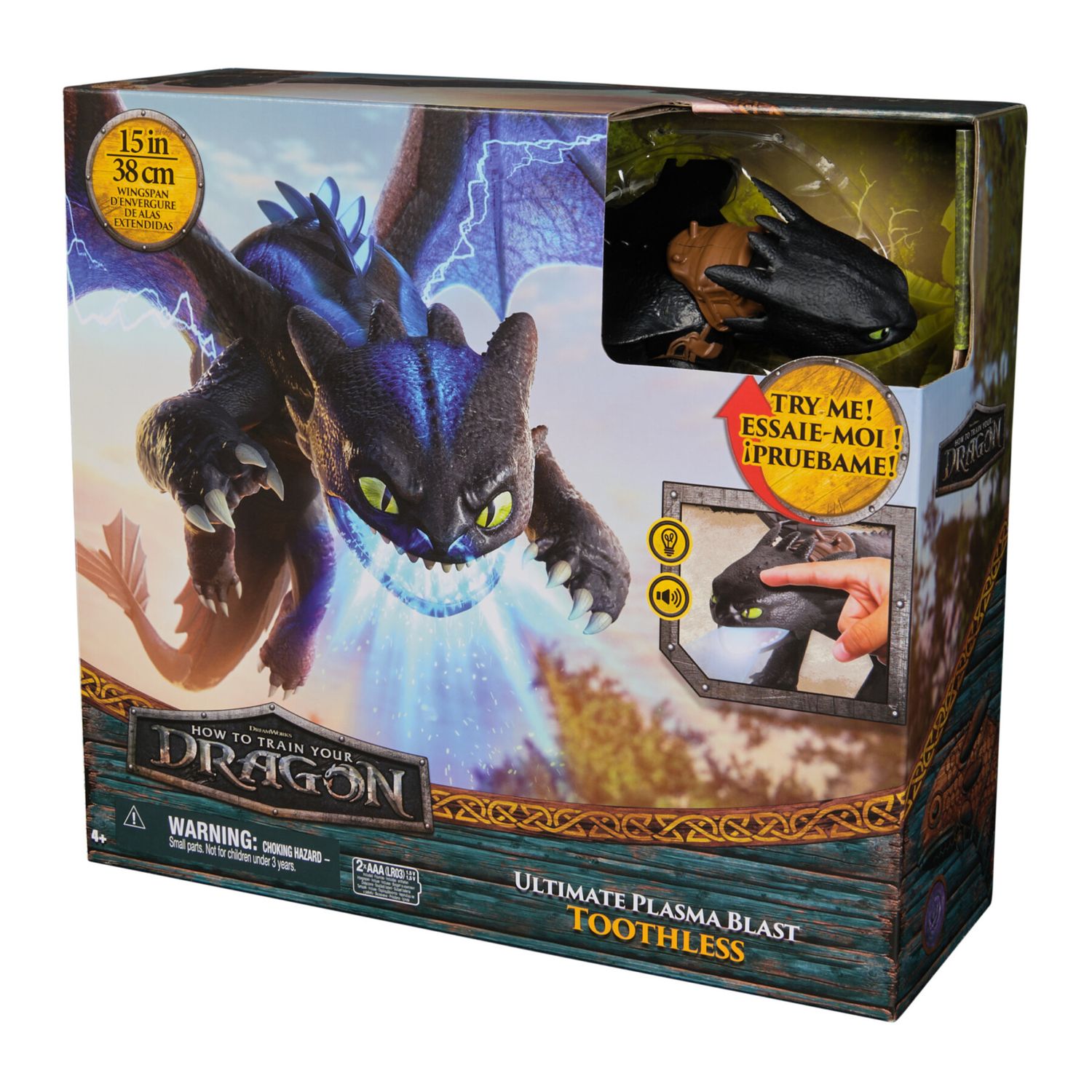 Dragons, sdentato sputafuoco, action figure - DRAGONS