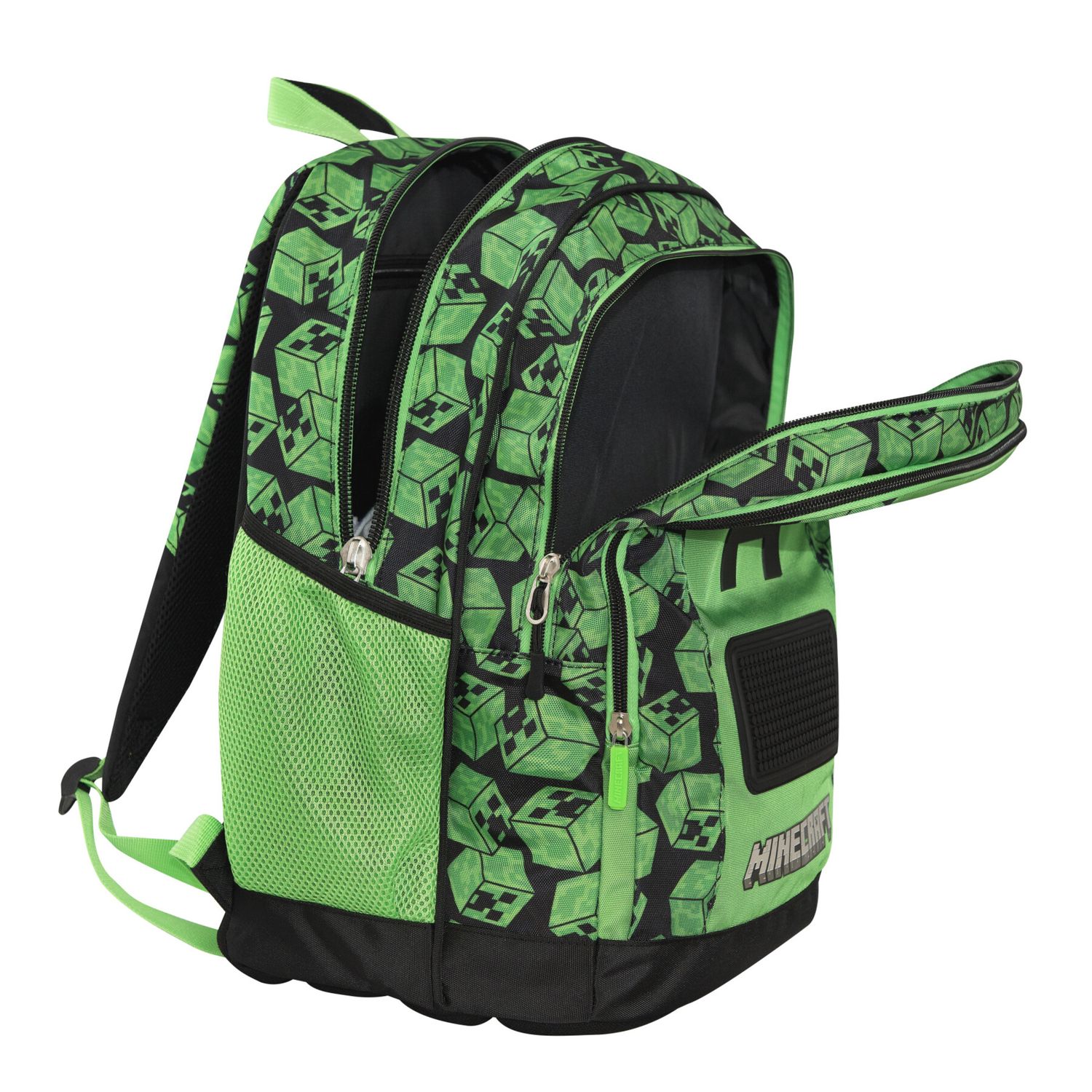 Zaino scuola con interno organizzato pixel minecraft - MINECRAFT