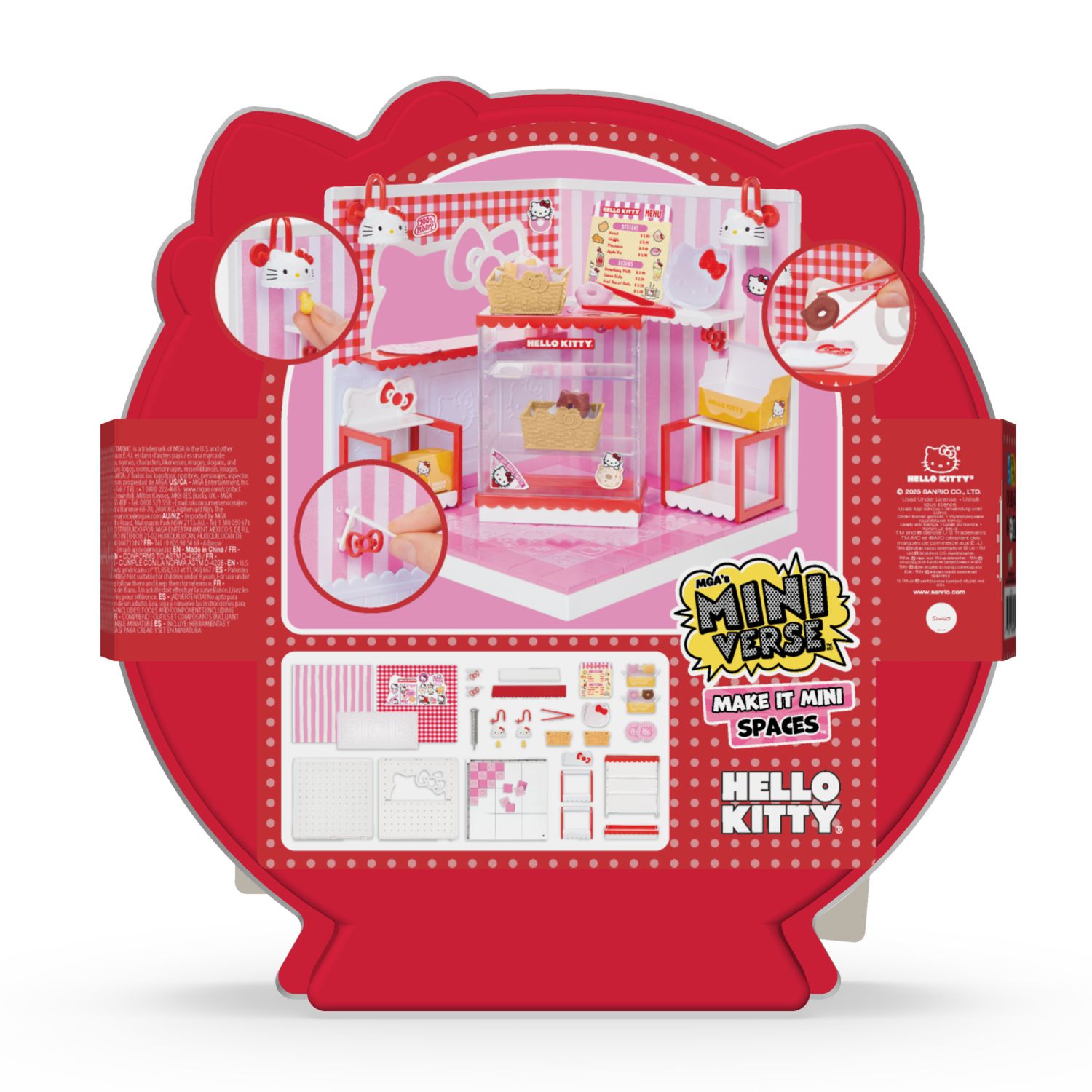 Miniverse hello kitty assortito - set mini room fai-da-te da collezione - MINIVERSE MGA
