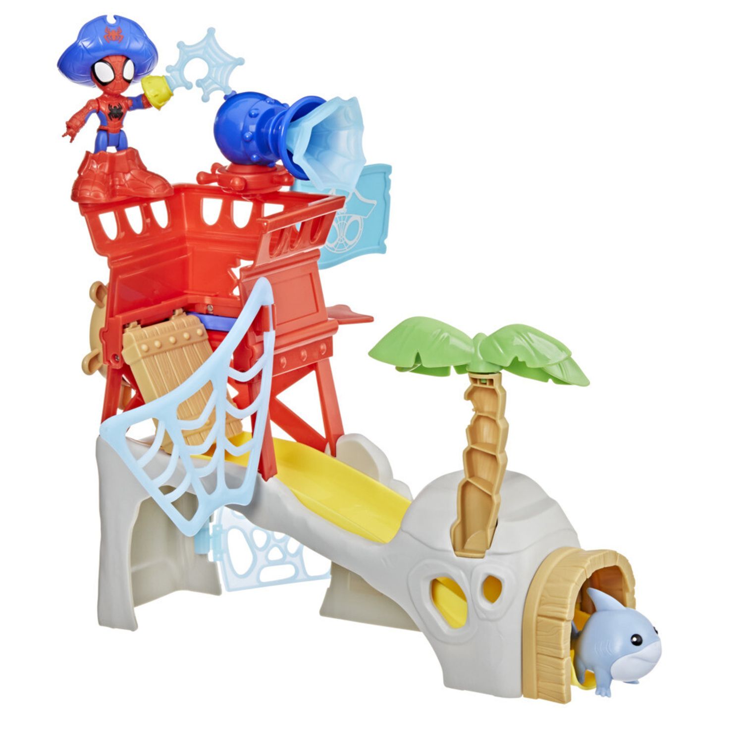 Spidey water web playset isola dei pirati - SPIDEY