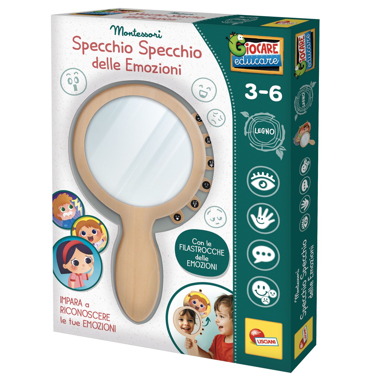 Montessori - specchio delle emozioni per bambini - LISCIANI