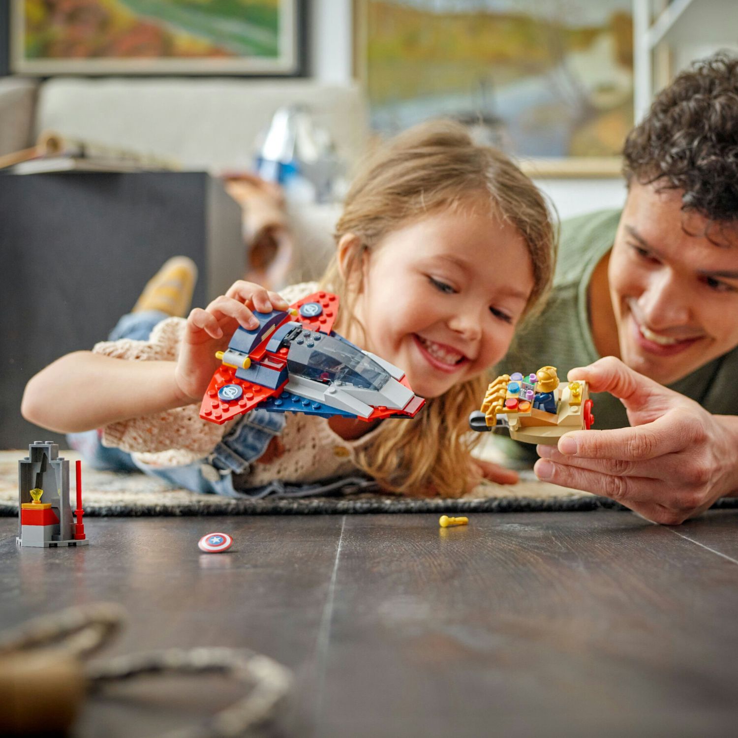 Lego marvel 76319 - capitan america vs thanos con aereo 4+ - LEGO SUPER HEROES, Lego