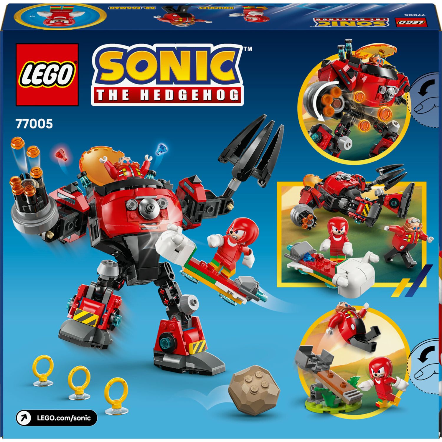 Lego sonic 77005 - knuckles vs mech egg crusher con 2 minifigure 8+ - Sonic, Lego