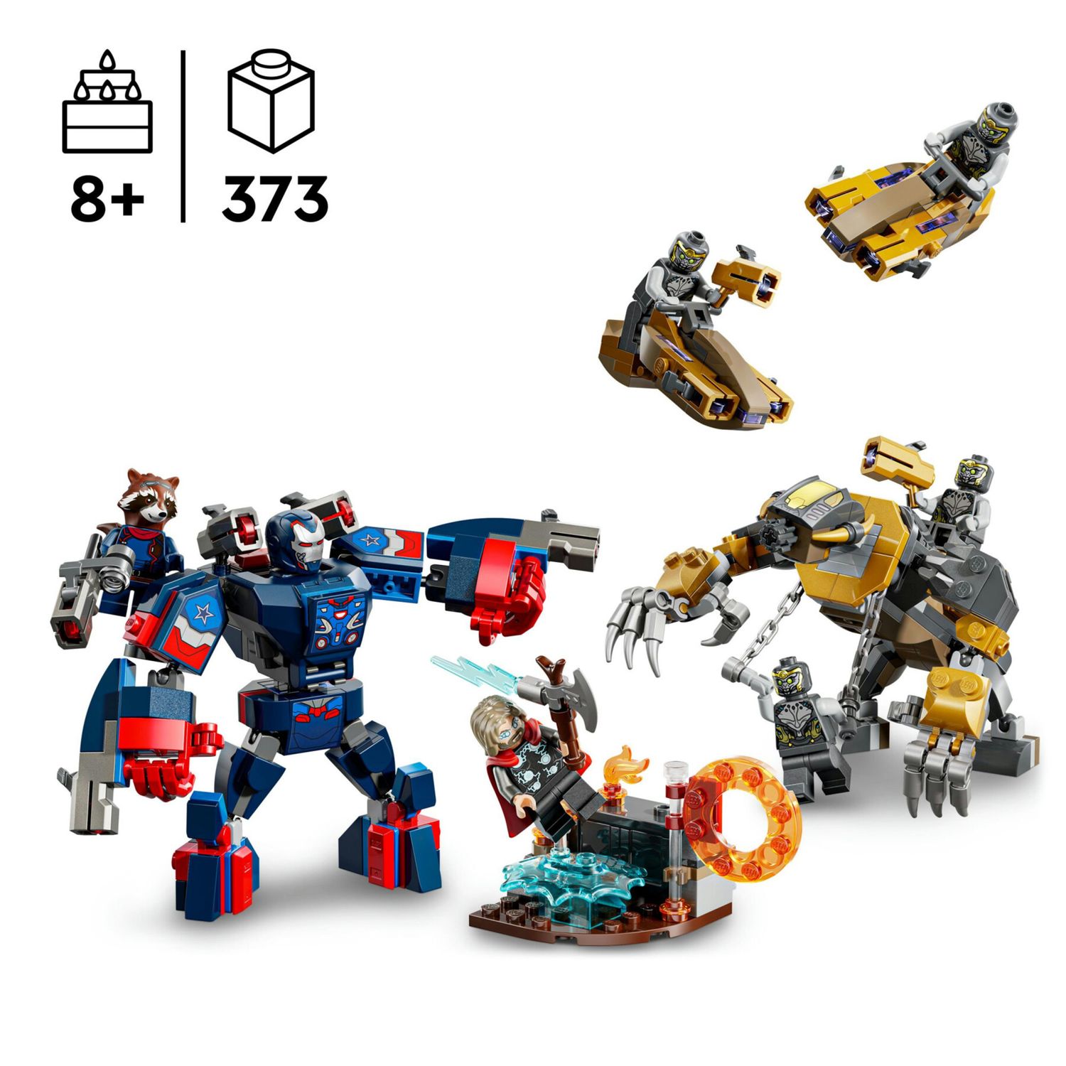 Lego marvel 76322 - thor vs chitauri con mech e 7 minifigure 8+ - LEGO SUPER HEROES, Lego