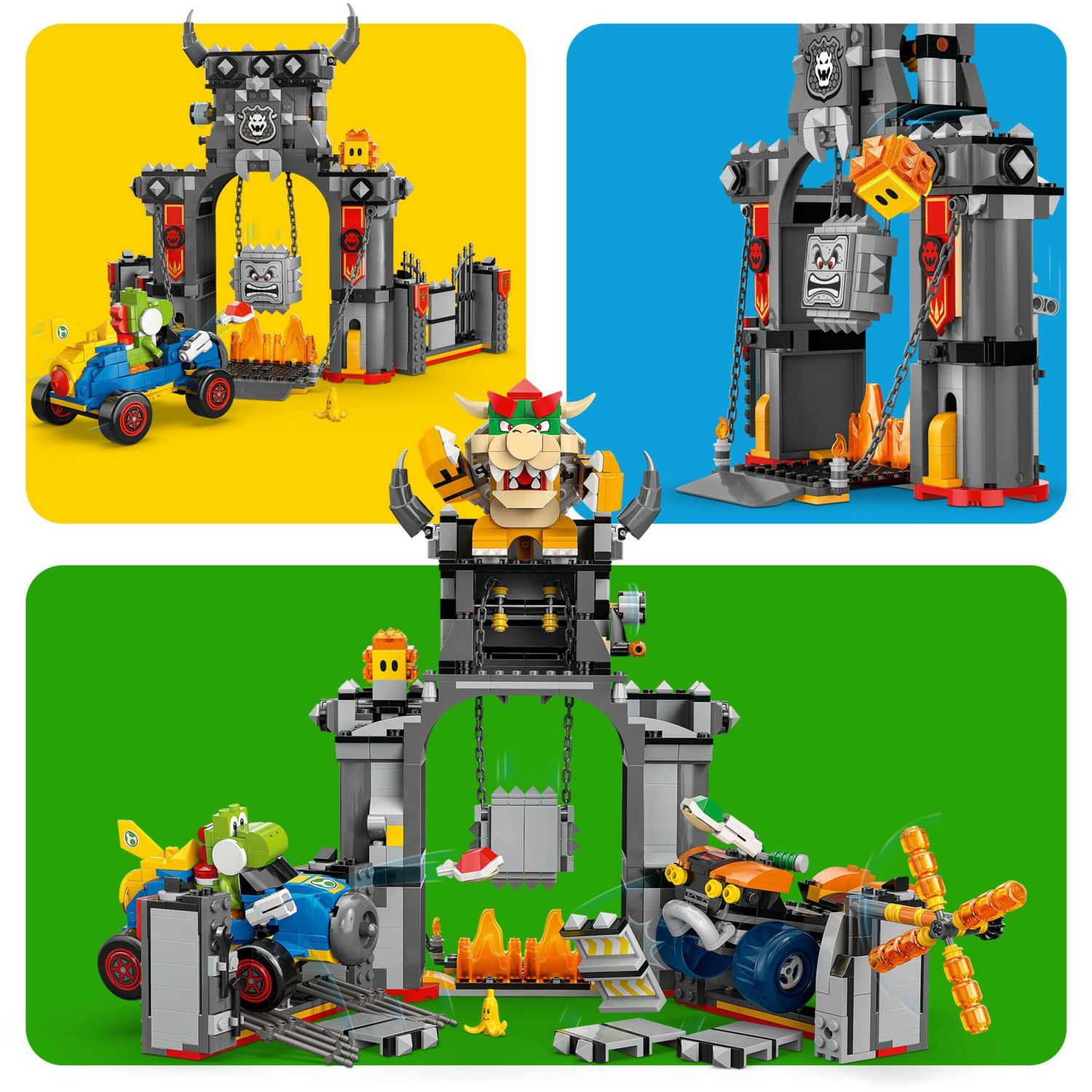 Lego 72039 - mario kart castello di bowser con 2 macchine, 9+ anni - LEGO® Super Mario™, Lego