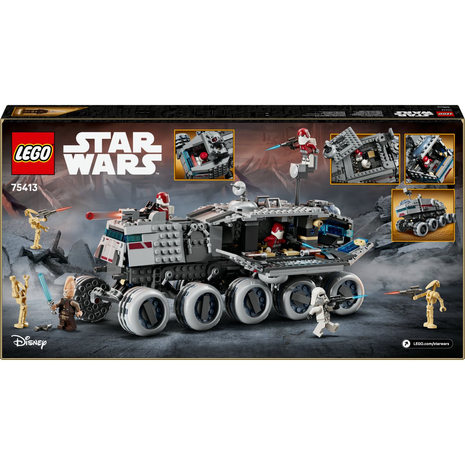 Legostar wars 75413 - juggernaut con 8 personaggi, 9+ anni - LEGO STAR WARS, LEGO® Star Wars™