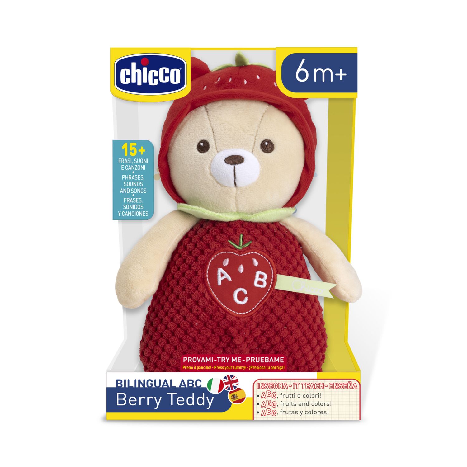 Peluches fragola it-en-es - bilingual abc - chicco - Chicco