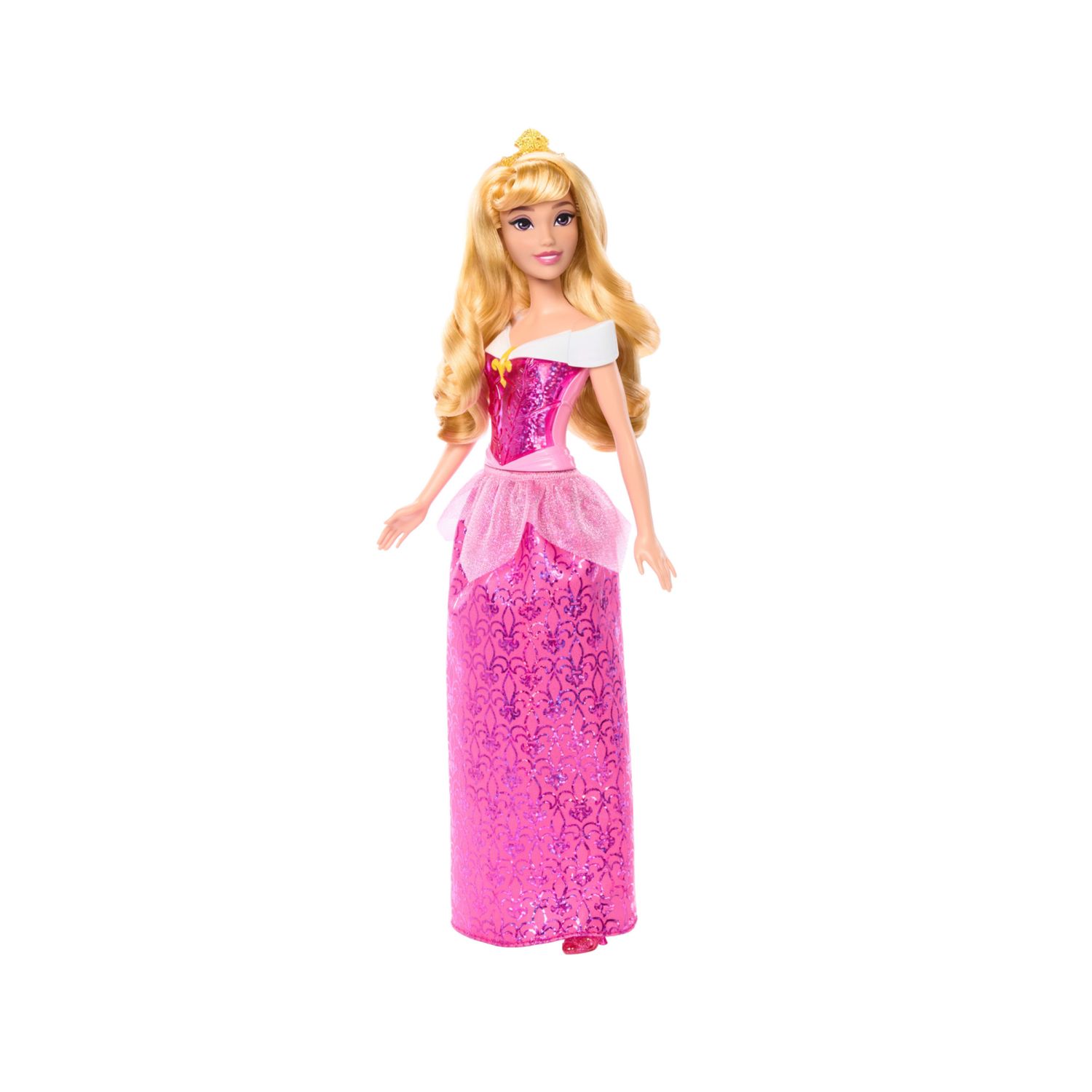 Mattel disney princess - aurora, bambola con capi e accessori scintillanti ispirati al film - DISNEY PRINCESS