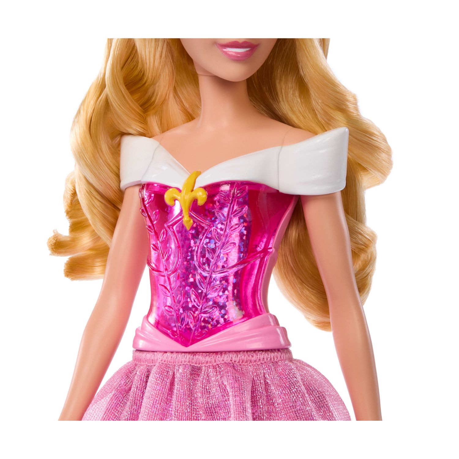 Mattel disney princess - aurora, bambola con capi e accessori scintillanti ispirati al film - DISNEY PRINCESS
