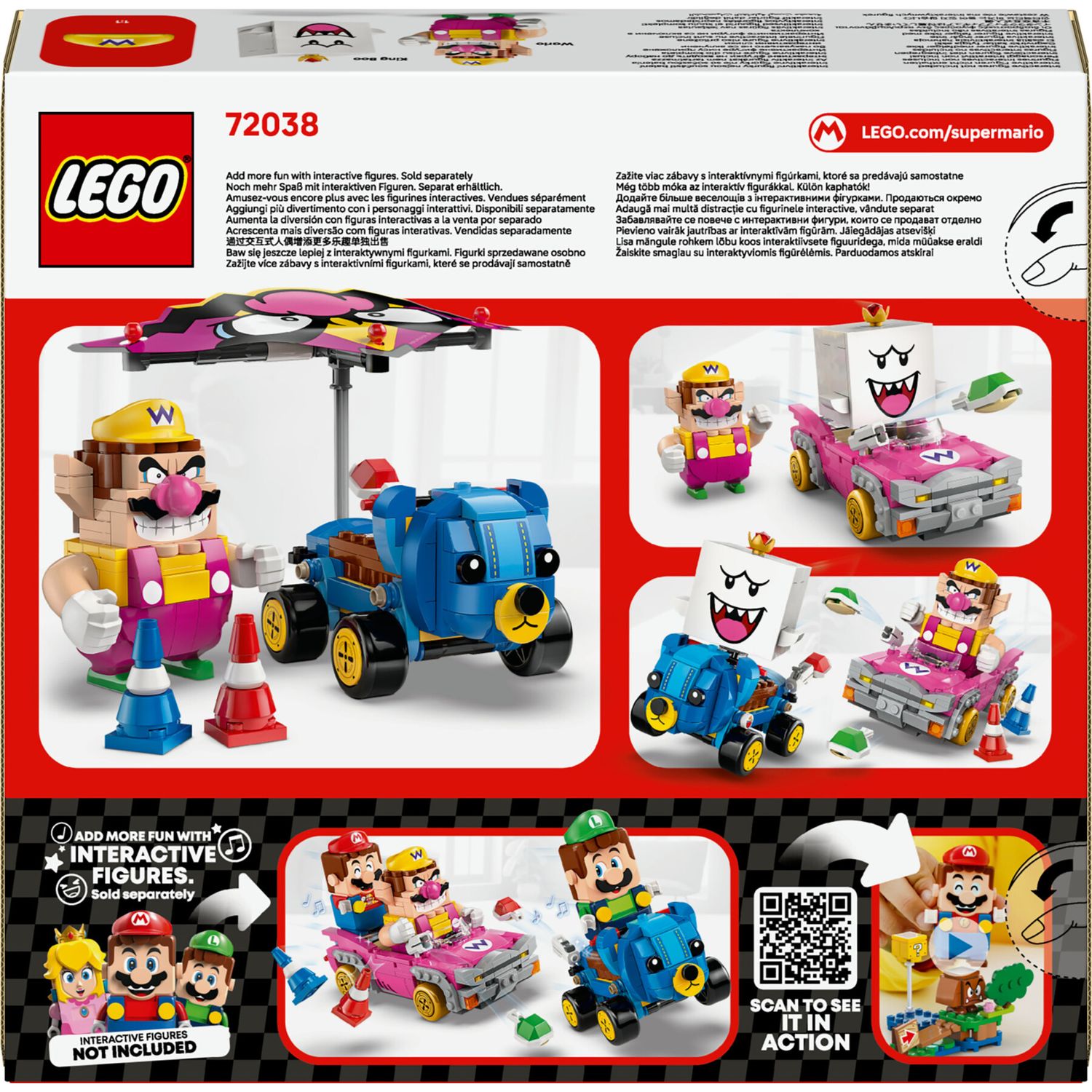 Lego 72038 - mario kart wario vs re boo con 2 veicoli, 8+ anni - Lego