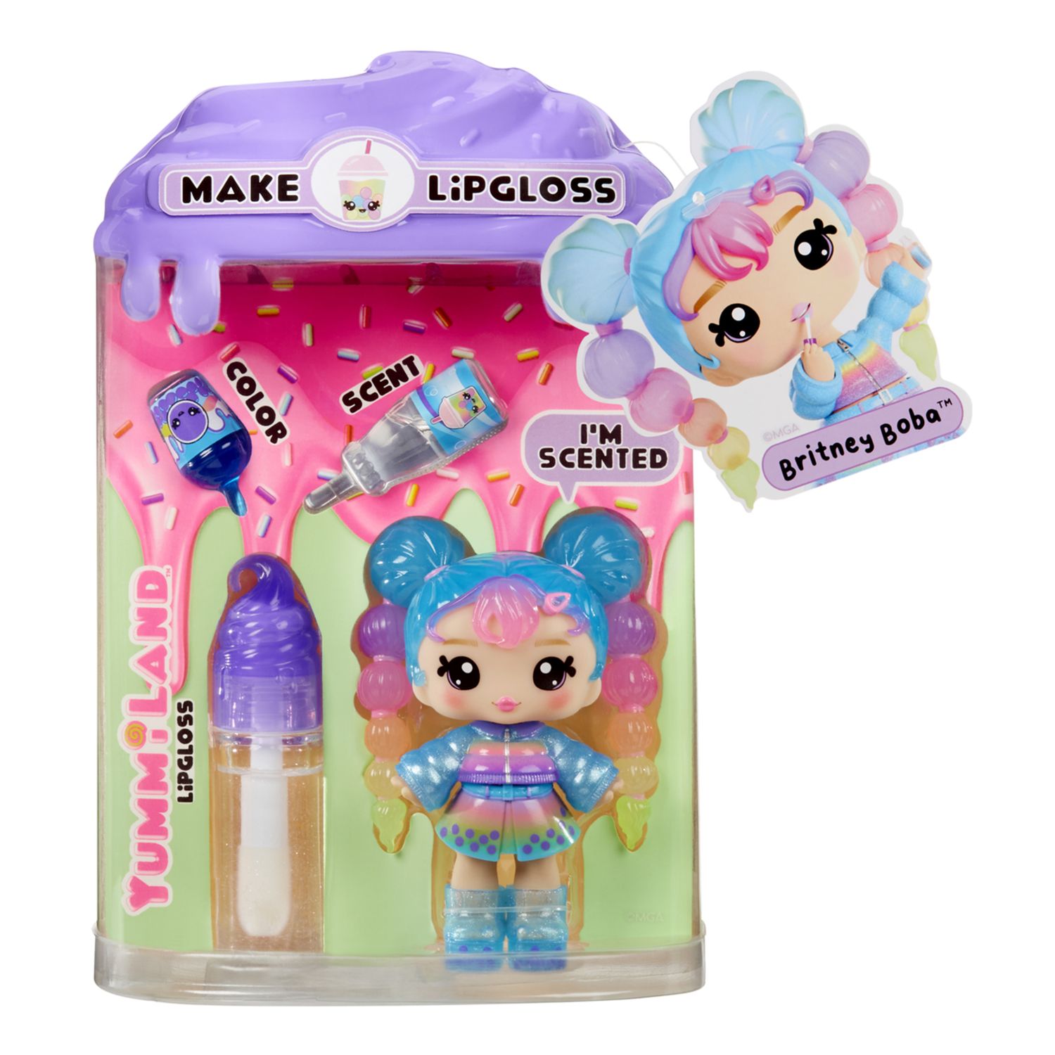 Yummiland serie 2 - bambola assortita singola lip gloss con kit fai-da-te - YUMMILAND