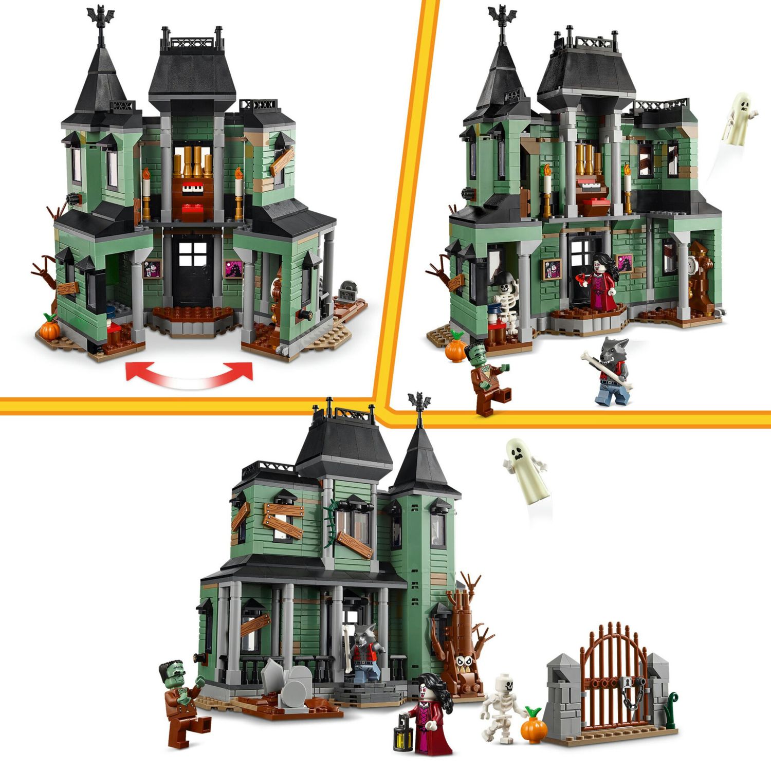 Lego creator 31167 - villa spettrale 3in1: nave fantasma o treno 9+ - LEGO CREATOR, Lego