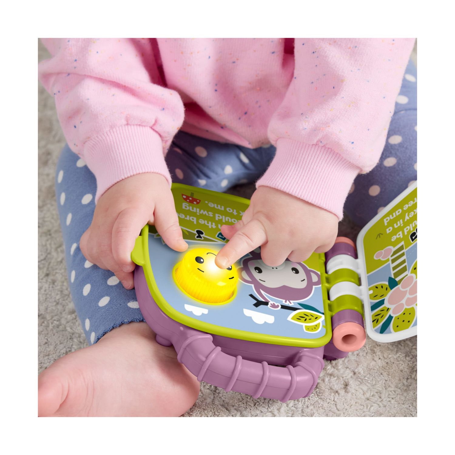 Fisher-price - il libro delle canzoncine della scimmietta viola, con luci e suoni per l'apprendimento, versione in italiano - FISHER PRICE