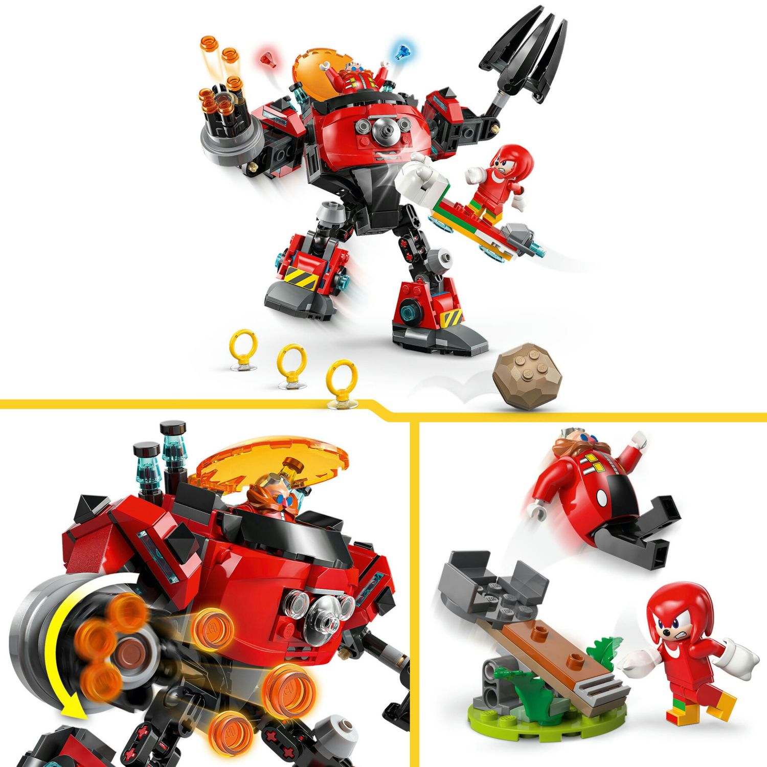 Lego sonic 77005 - knuckles vs mech egg crusher con 2 minifigure 8+ - Sonic, Lego