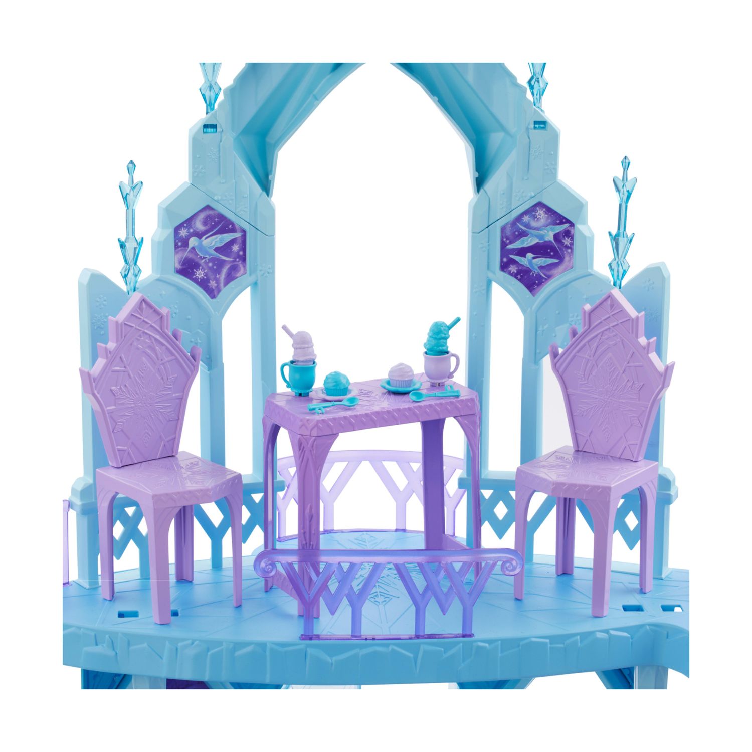 Mattel disney frozen - palazzo di ghiaccio di elsa, set con personaggio olaf e 21 accessori, 5 aree di gioco ispirate ai film - Frozen