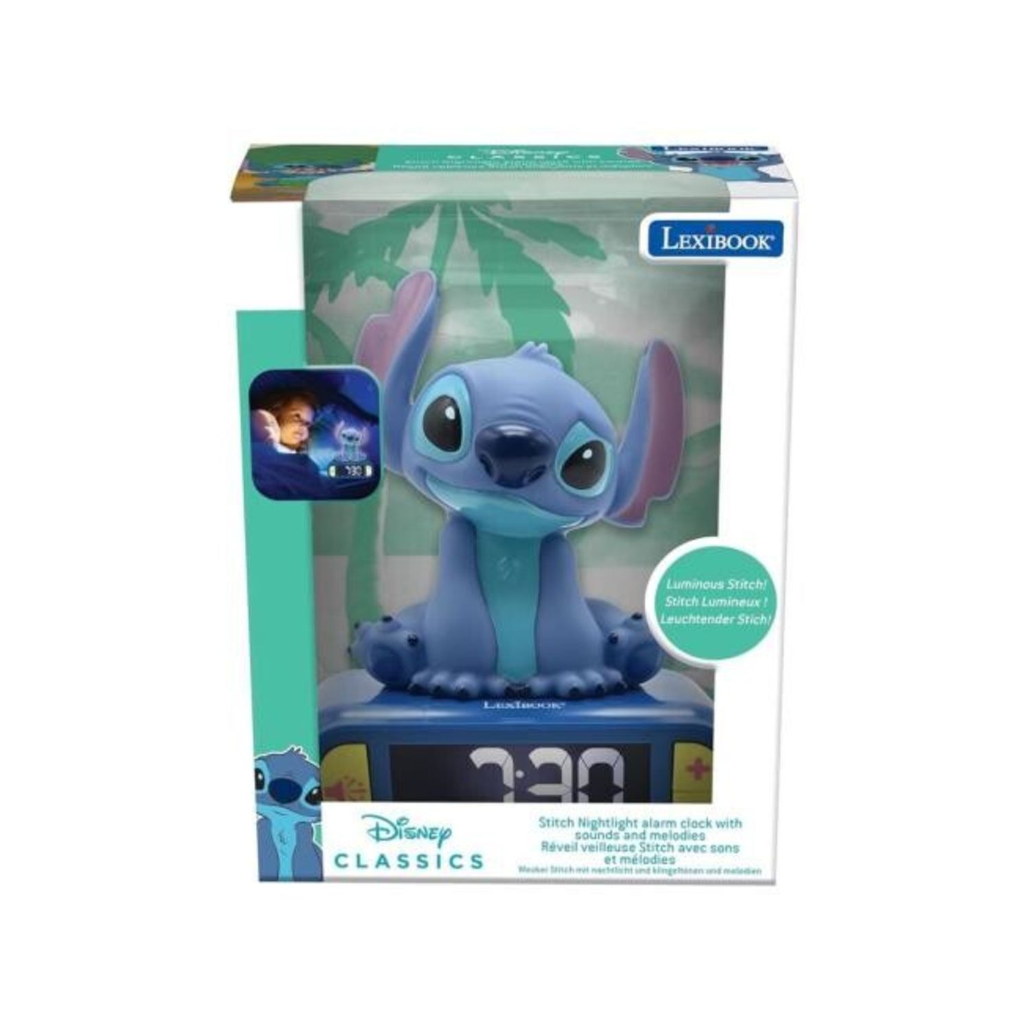 Disney lilo e stitch sveglia digitale luce e suono stitch 17 cm lexibook - Disney Stitch