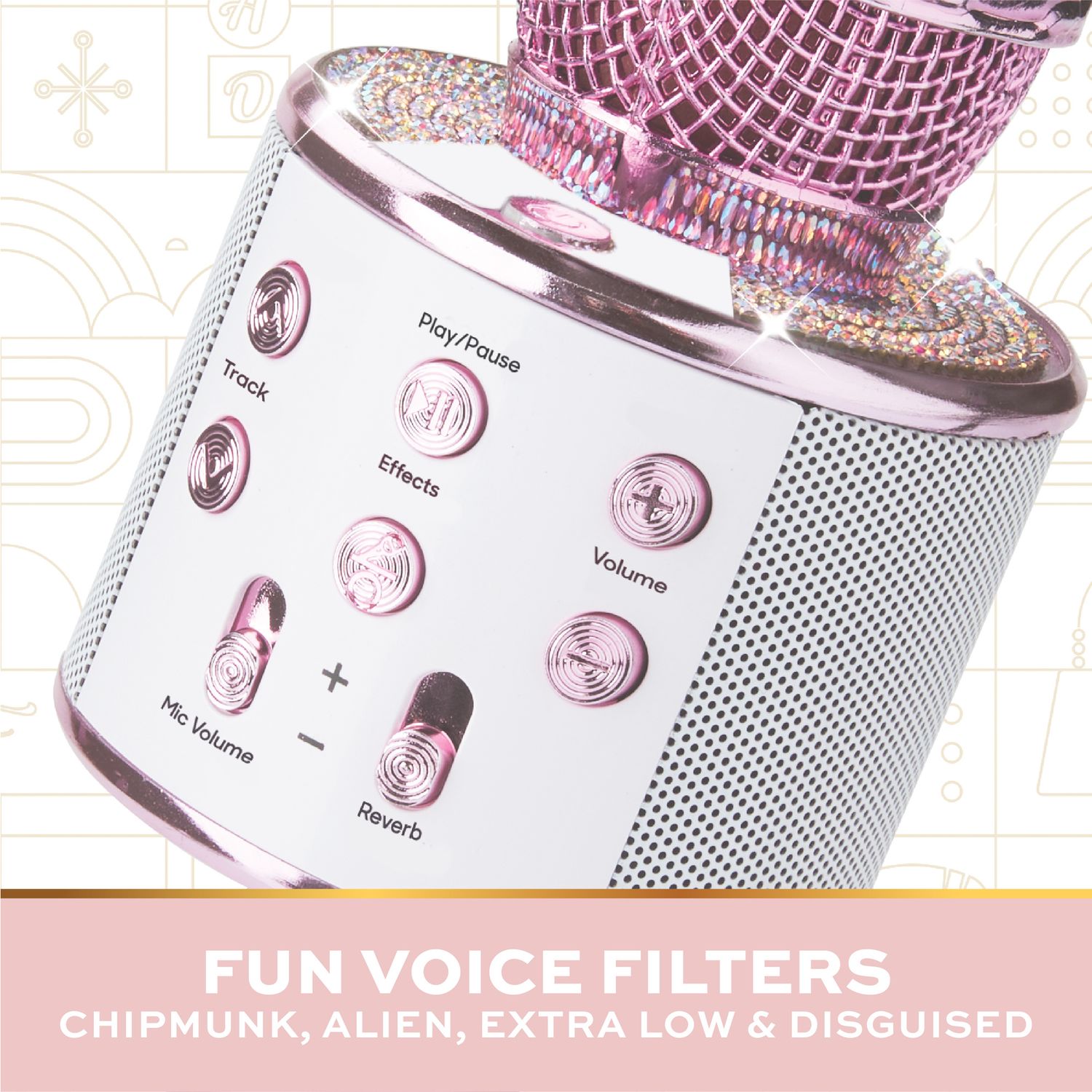 Microfono karaoke bluetooth fao schwarz con effetti vocali e speaker - FAO Schwarz