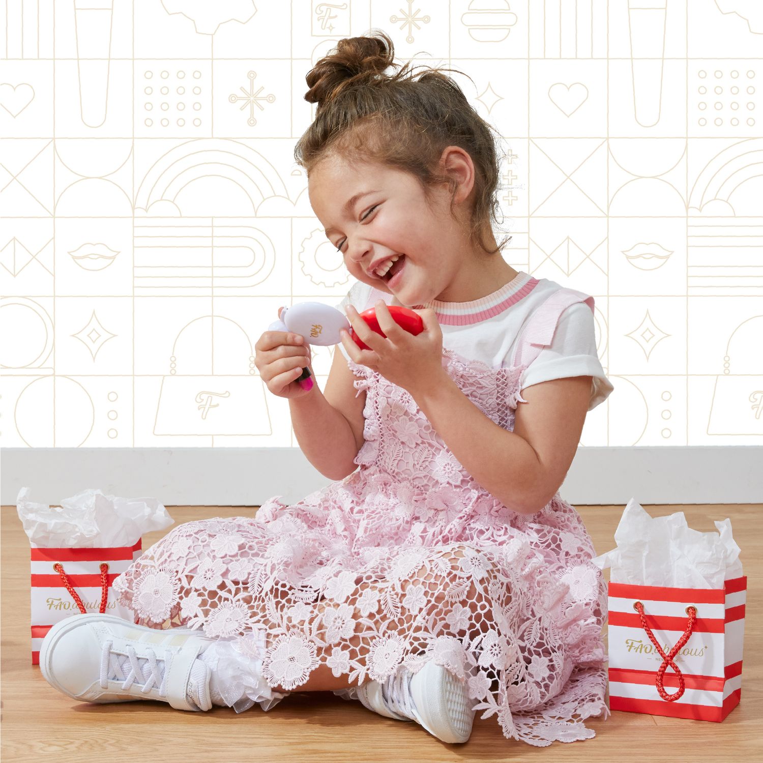 Cassa trucco fao schwarz beauty boutique – set gioco 19 pezzi - 