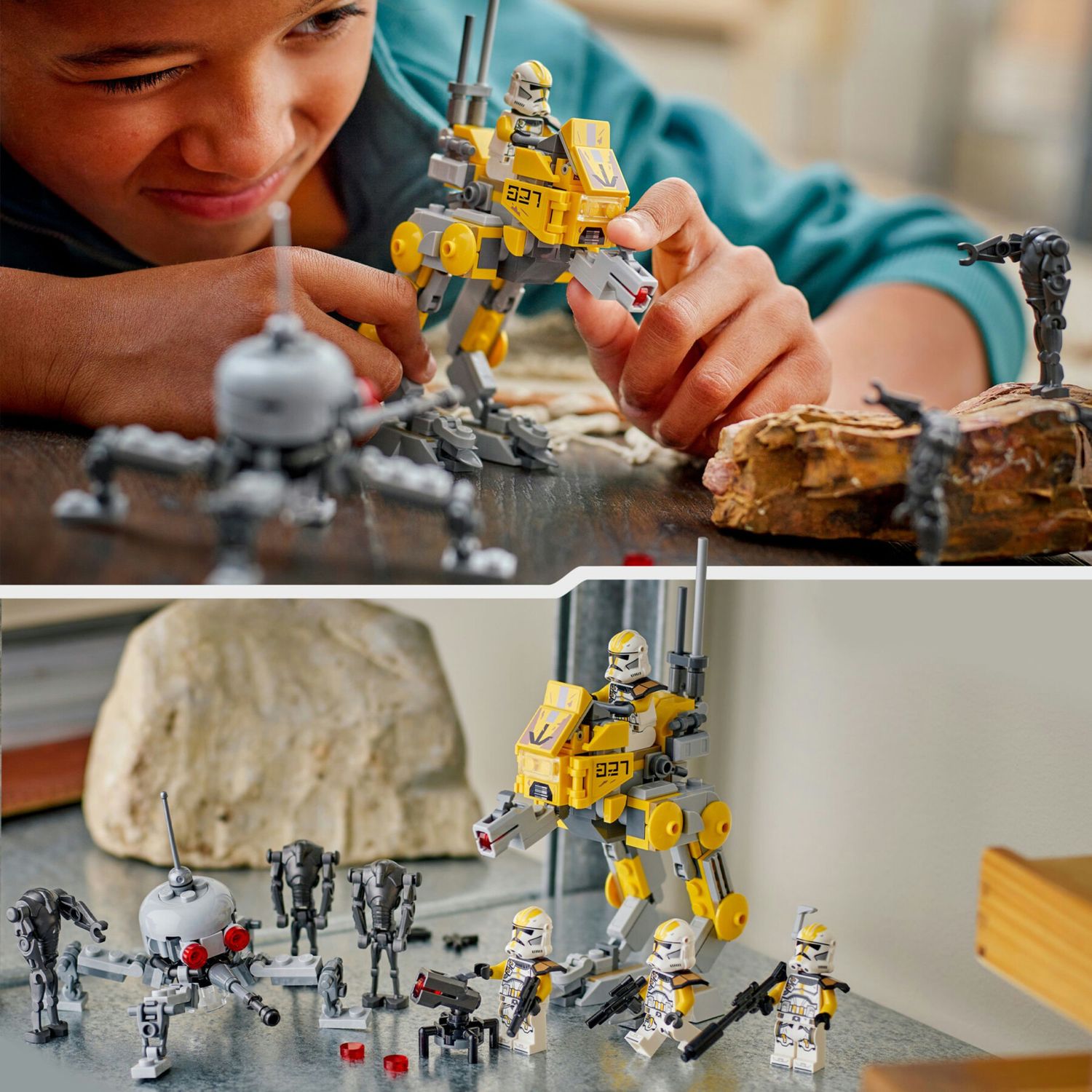 Lego star wars 75431 - battle pack 327° con 7 personaggi e at-rt 7+ - LEGO STAR WARS, LEGO® Star Wars™, Lego