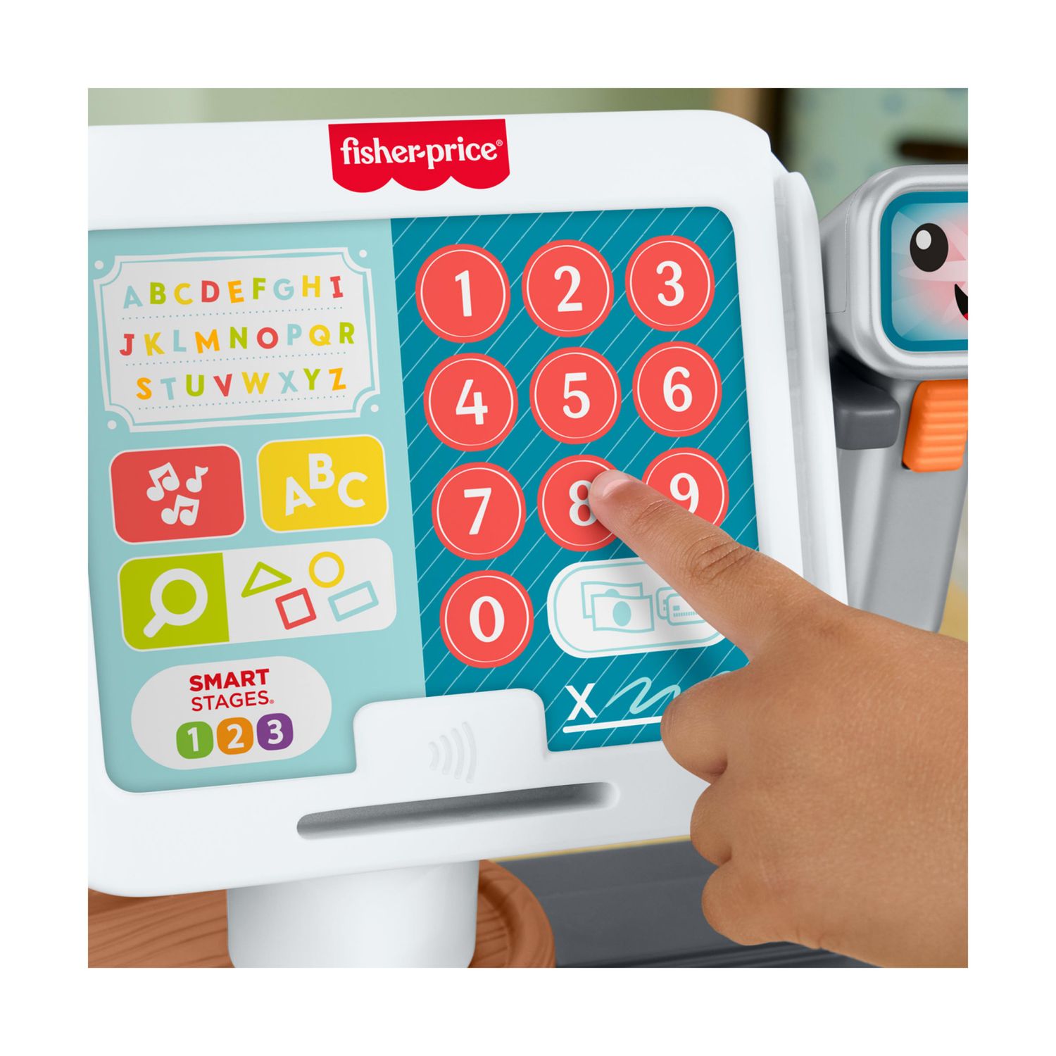 Fisher-price - registratore di cassa, set per l'apprendimento con oltre 150 canzoni, suoni e frasi, 20 accessori inclusi - FISHER PRICE