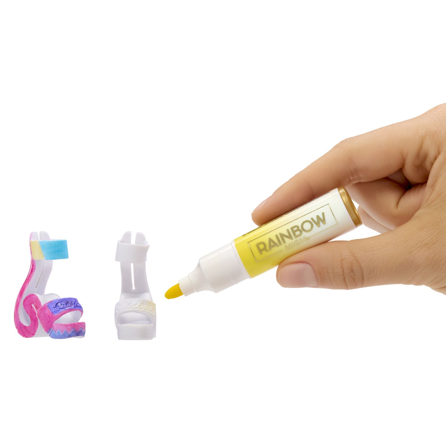 Rainbow high - fashion doll diy con aerografo e pennarelli - Rainbow High