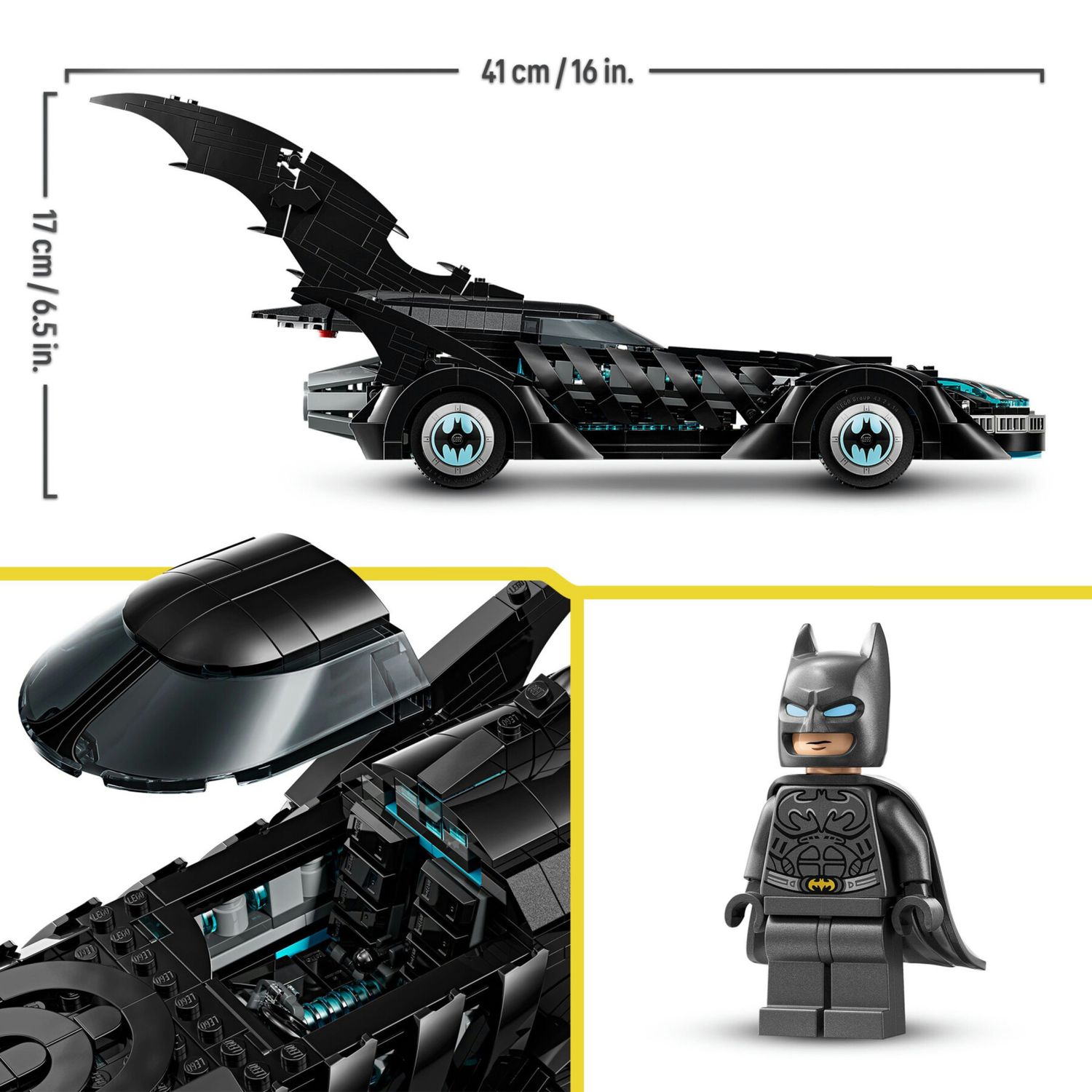 Lego dc 76304 - batmobile batman forever con minifigure 12+ - LEGO SUPER HEROES, Lego